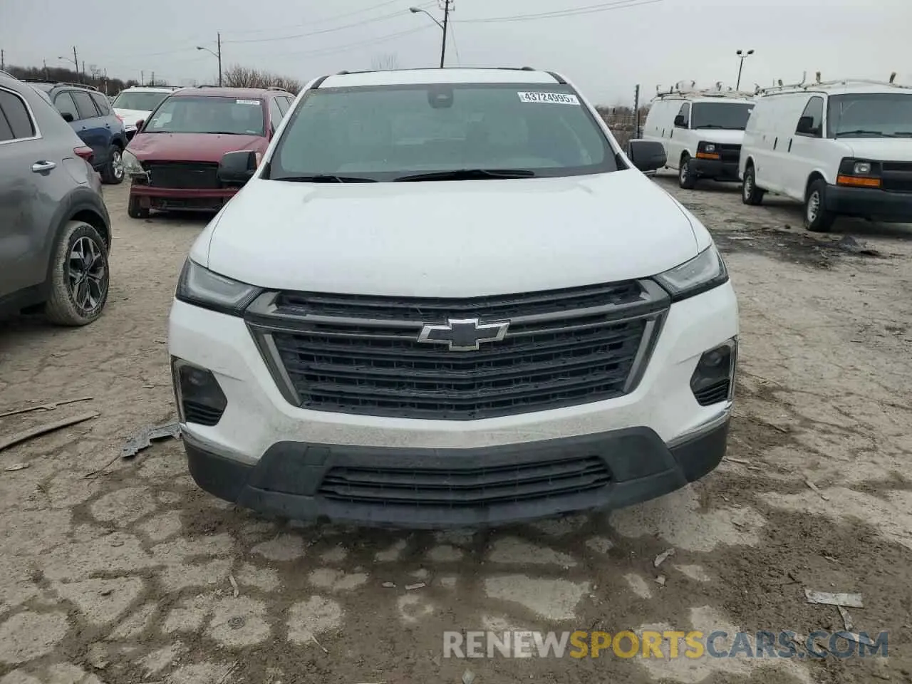 5 fotografías del automóvil dañado 1GNEVFKW3NJ116247 CHEVROLET TRAVERSE 2022