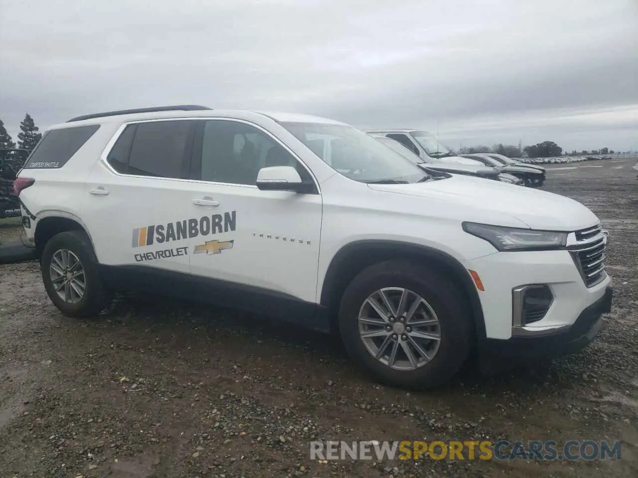 4 fotografías del automóvil dañado 1GNEVGKW0NJ193132 CHEVROLET TRAVERSE 2022