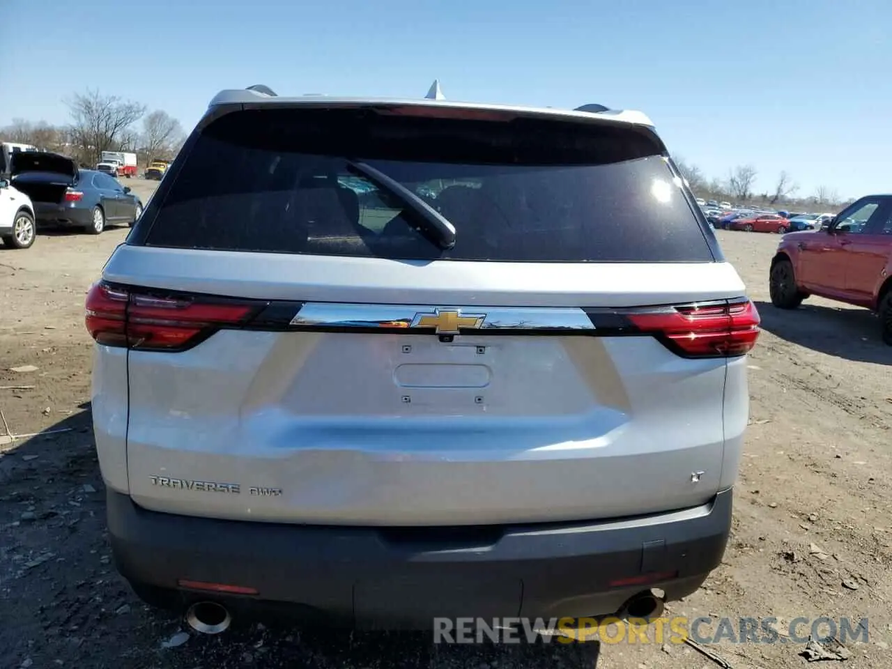 6 fotografías del automóvil dañado 1GNEVGKW7NJ116290 CHEVROLET TRAVERSE 2022