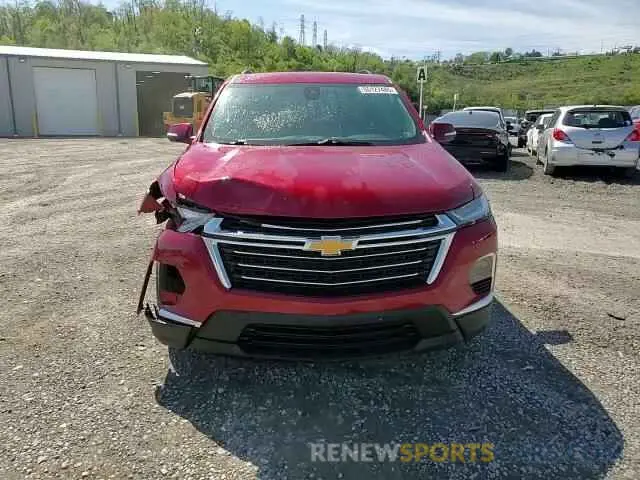 14 fotografías del automóvil dañado 1GNEVGKW7NJ121196 CHEVROLET TRAVERSE 2022