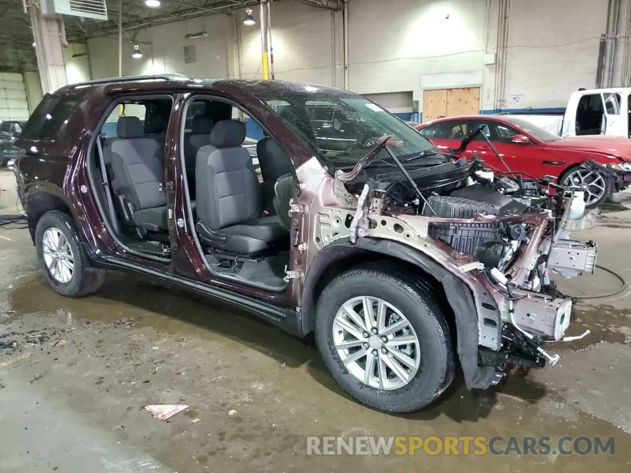 4 fotografías del automóvil dañado 1GNEVGKW7NJ139567 CHEVROLET TRAVERSE 2022