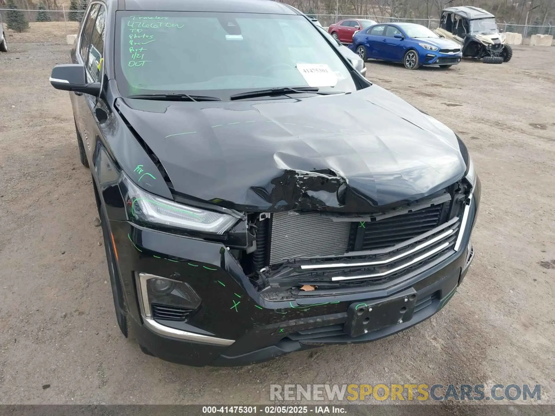 6 fotografías del automóvil dañado 1GNEVGKW9NJ187846 CHEVROLET TRAVERSE 2022