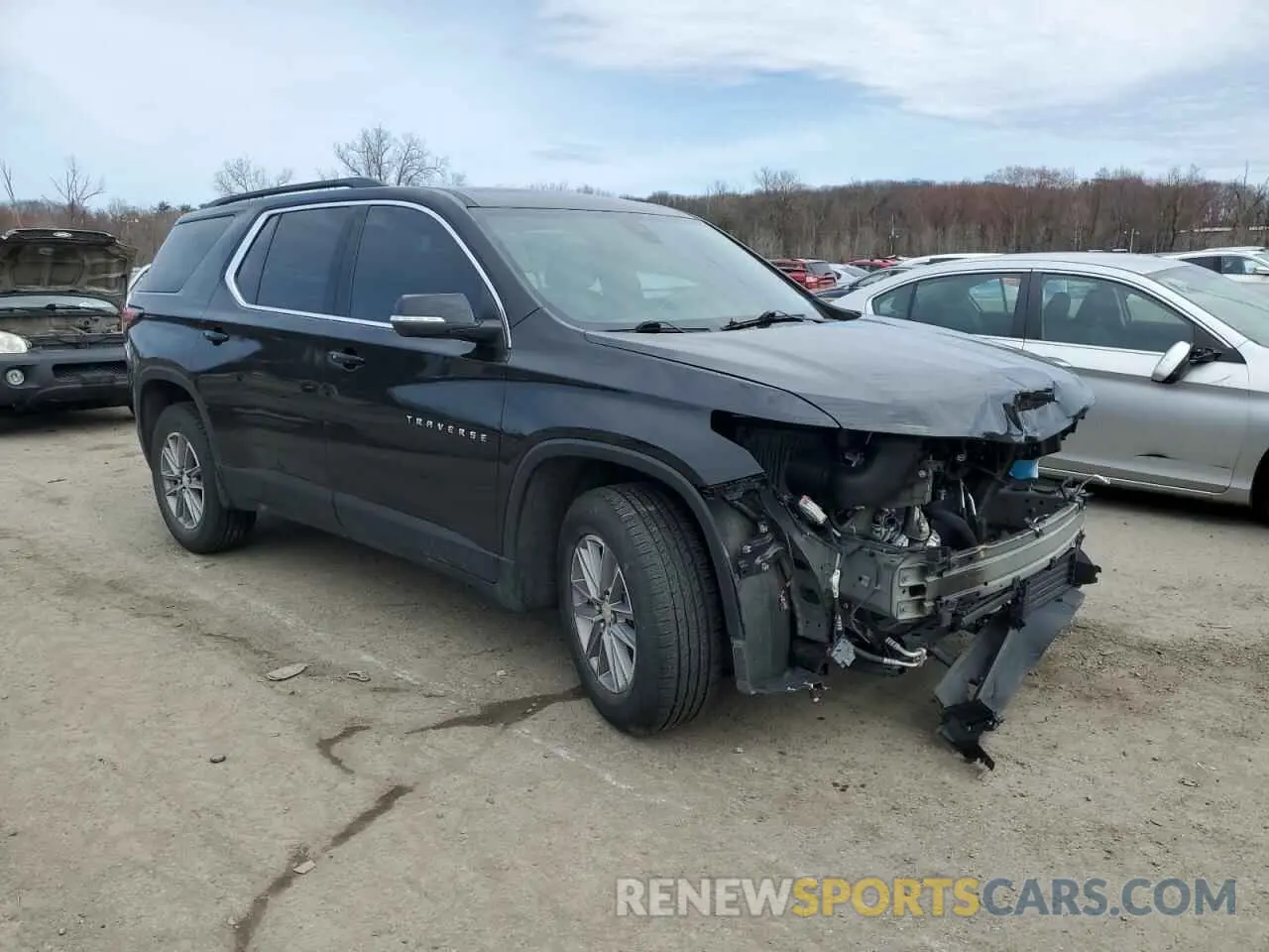 4 fotografías del automóvil dañado 1GNEVHKW0NJ153624 CHEVROLET TRAVERSE 2022