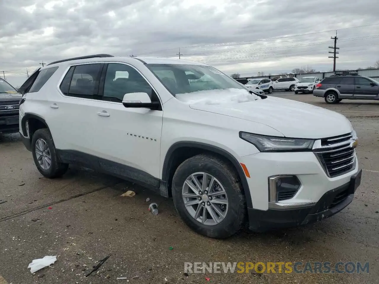 4 fotografías del automóvil dañado 1GNEVHKWXNJ126219 CHEVROLET TRAVERSE 2022