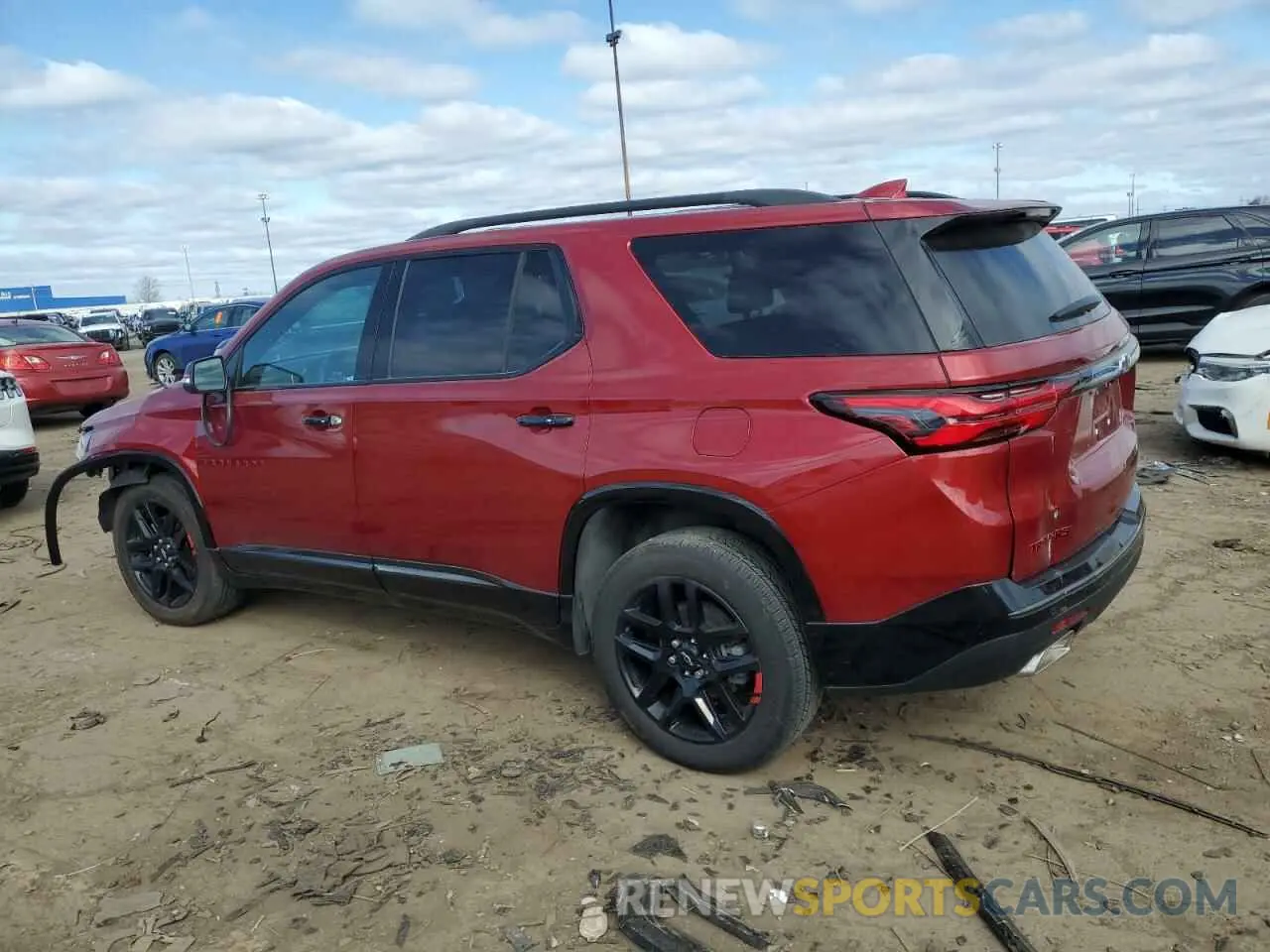 2 fotografías del automóvil dañado 1GNEVKKW2NJ132898 CHEVROLET TRAVERSE 2022