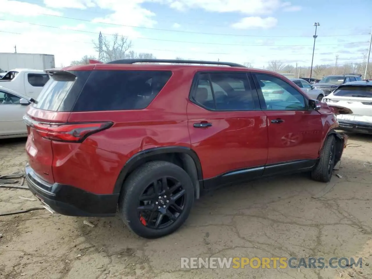 3 fotografías del automóvil dañado 1GNEVKKW2NJ132898 CHEVROLET TRAVERSE 2022