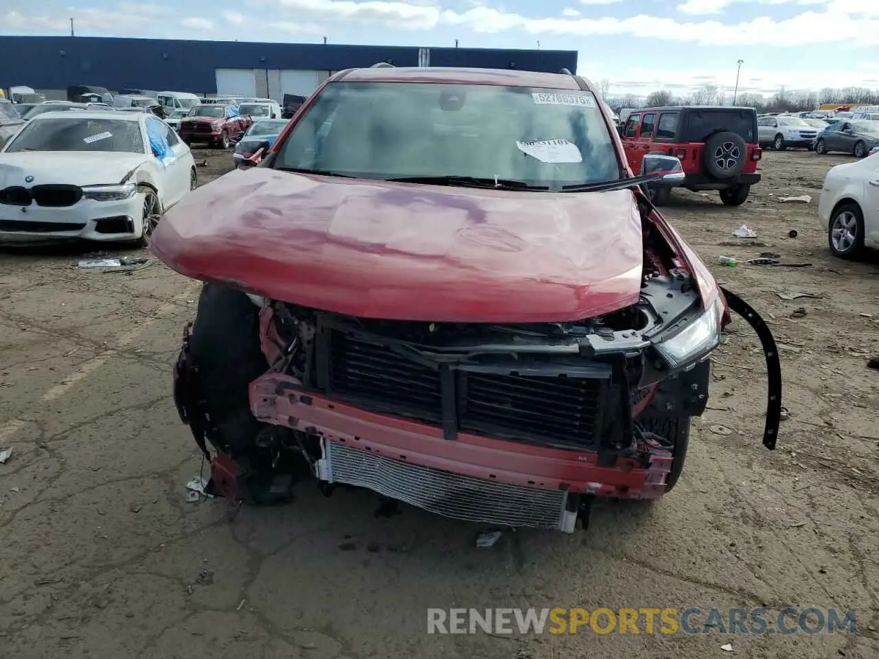 5 fotografías del automóvil dañado 1GNEVKKW2NJ132898 CHEVROLET TRAVERSE 2022
