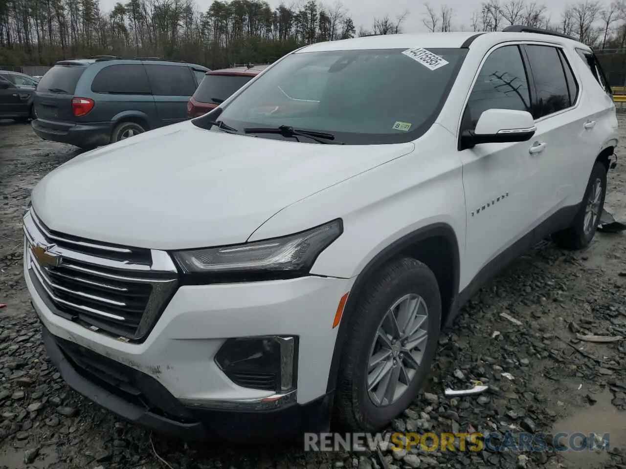 1 fotografías del automóvil dañado 1GNEVMKW7NJ190372 CHEVROLET TRAVERSE 2022