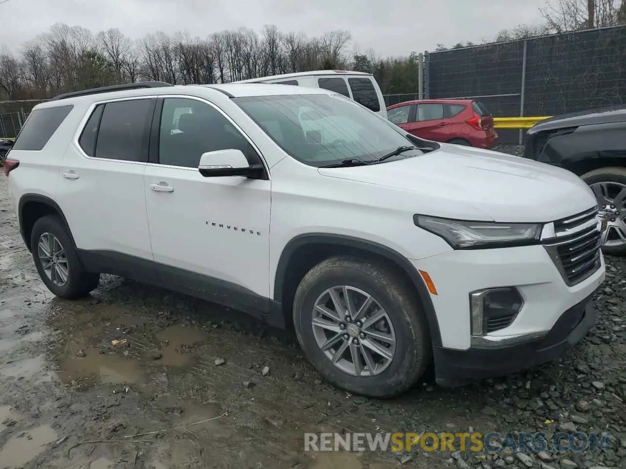 4 fotografías del automóvil dañado 1GNEVMKW7NJ190372 CHEVROLET TRAVERSE 2022