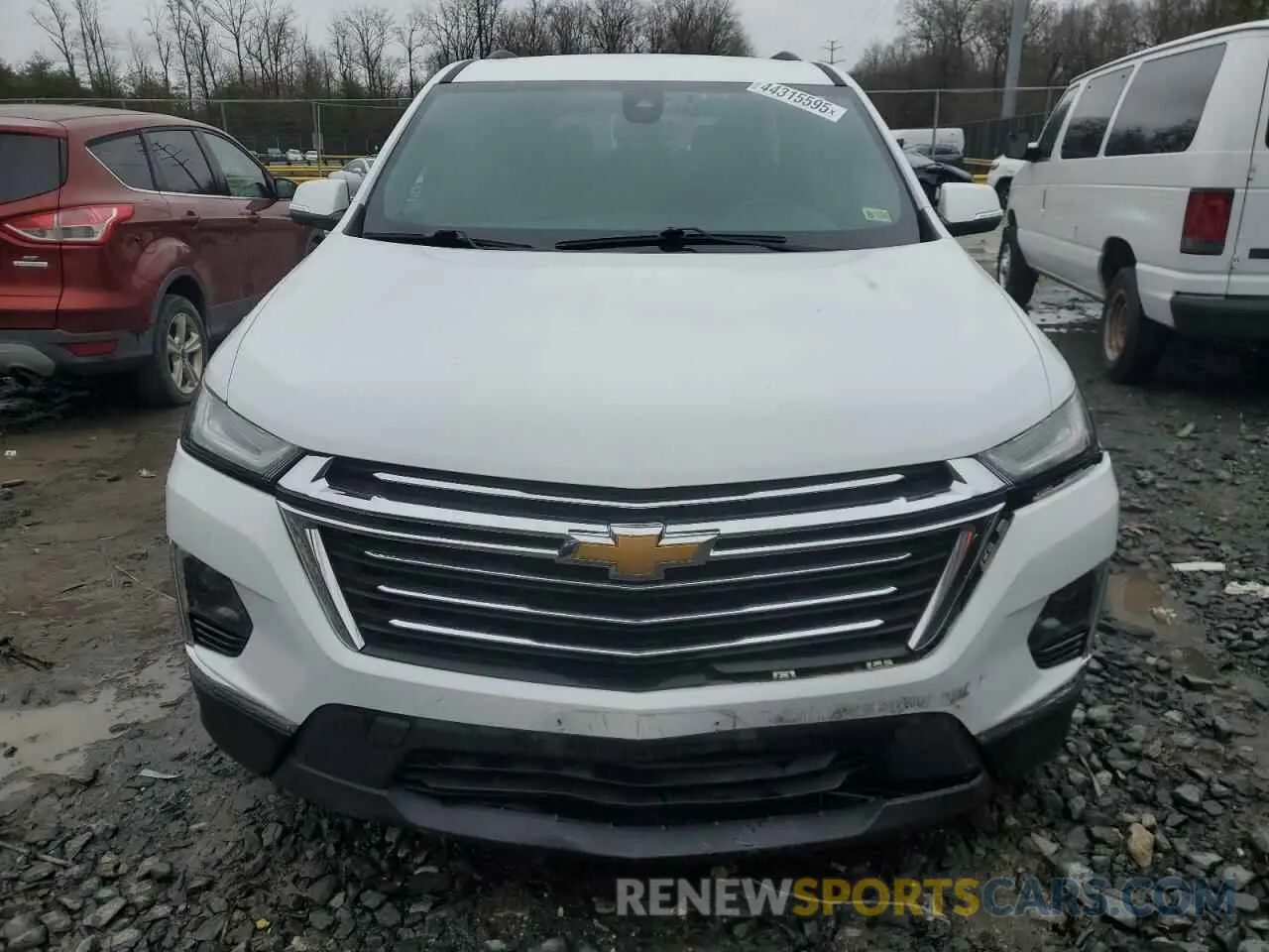 5 fotografías del automóvil dañado 1GNEVMKW7NJ190372 CHEVROLET TRAVERSE 2022