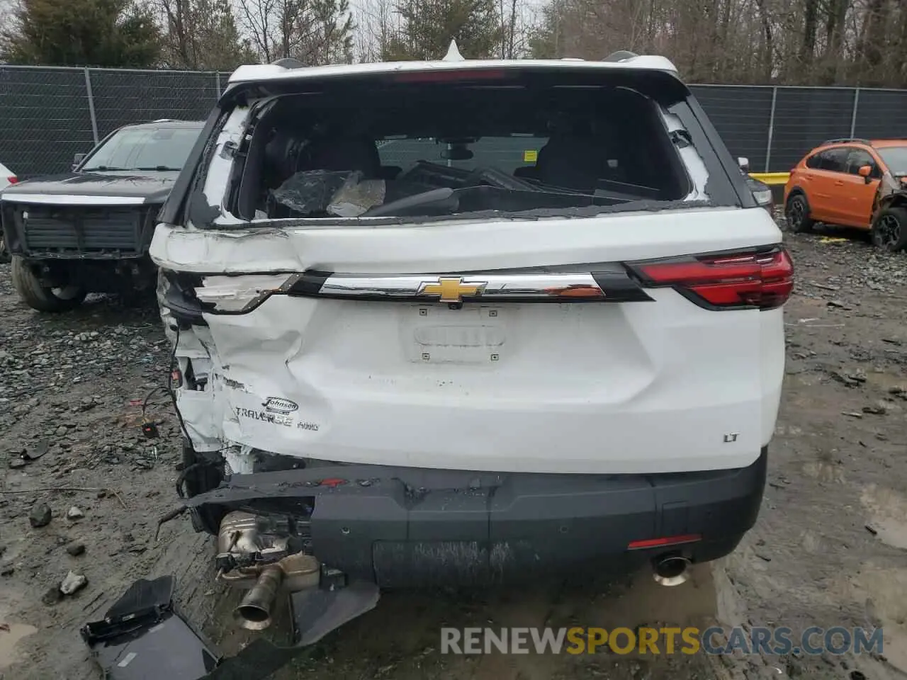 6 fotografías del automóvil dañado 1GNEVMKW7NJ190372 CHEVROLET TRAVERSE 2022