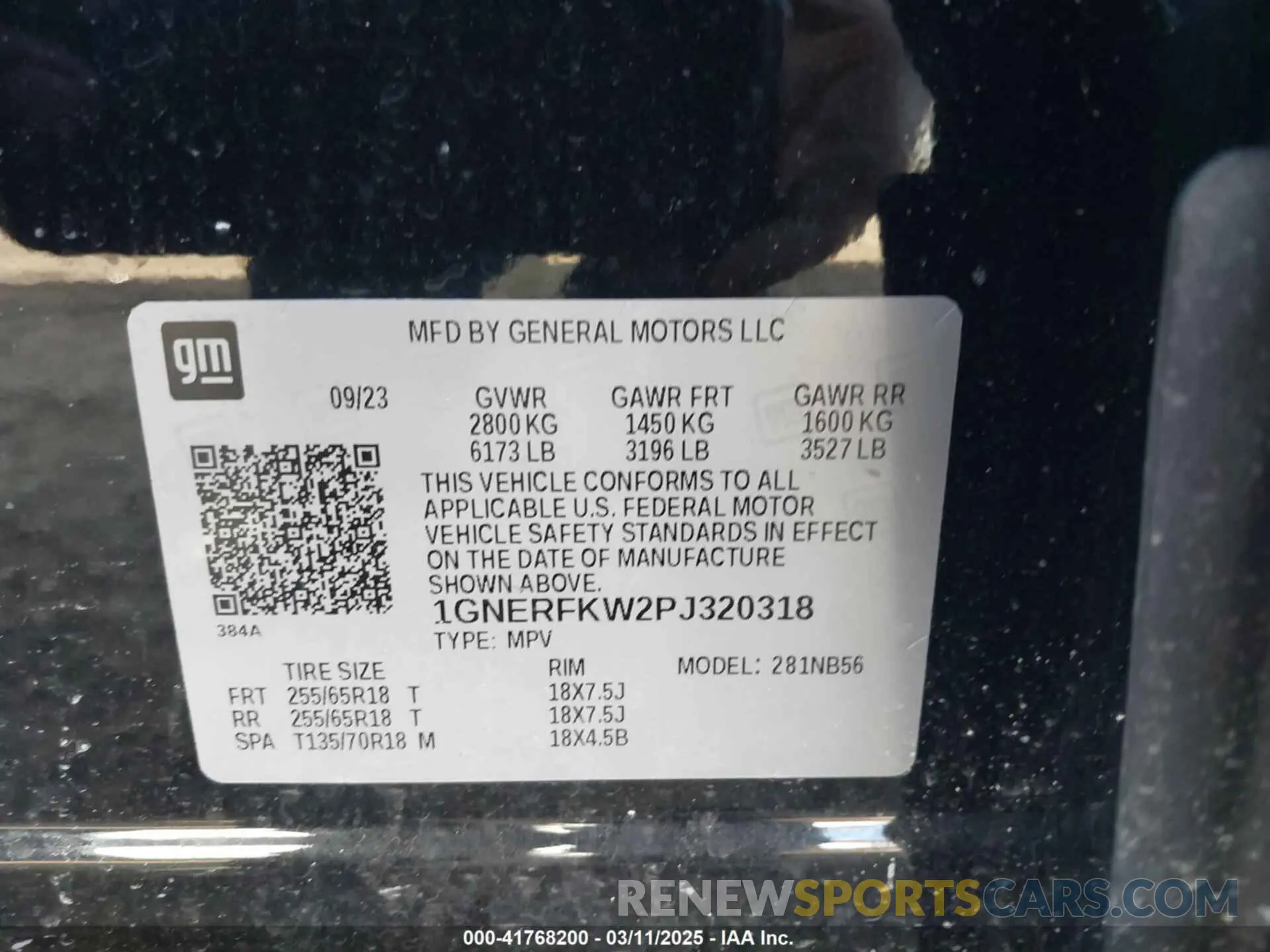 9 fotografías del automóvil dañado 1GNERFKW2PJ320318 CHEVROLET TRAVERSE 2023