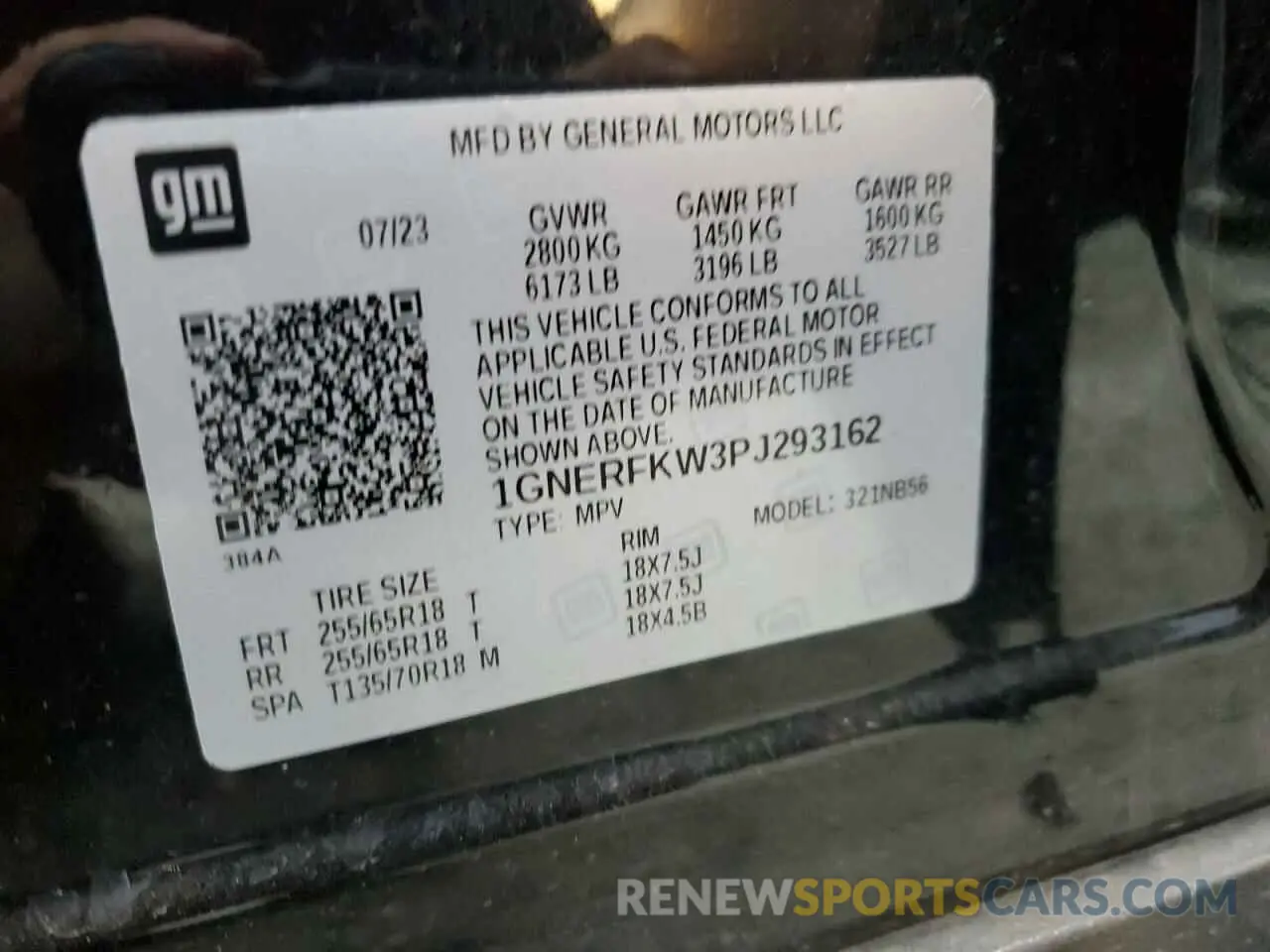 14 fotografías del automóvil dañado 1GNERFKW3PJ293162 CHEVROLET TRAVERSE 2023