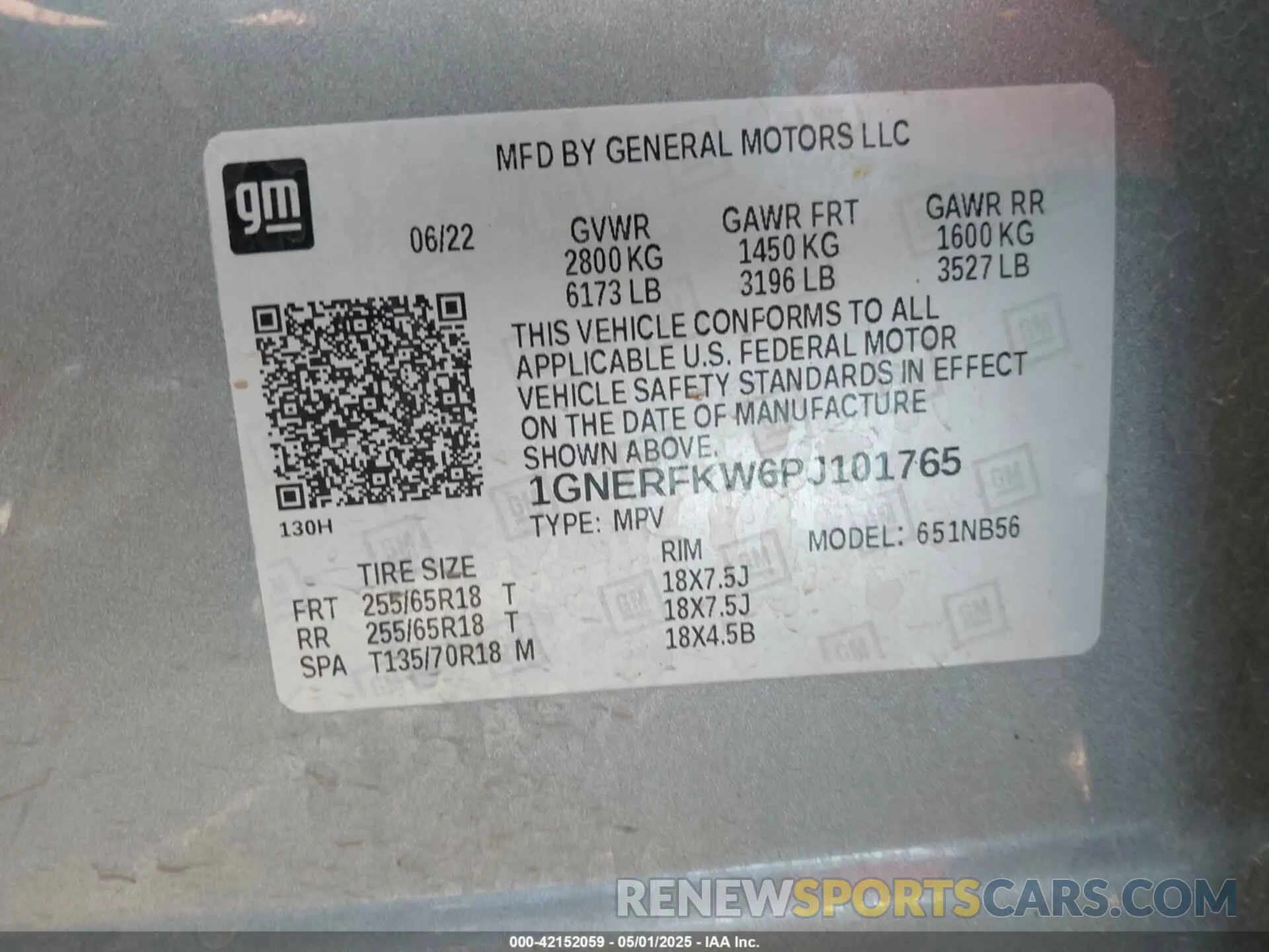 9 fotografías del automóvil dañado 1GNERFKW6PJ101765 CHEVROLET TRAVERSE 2023