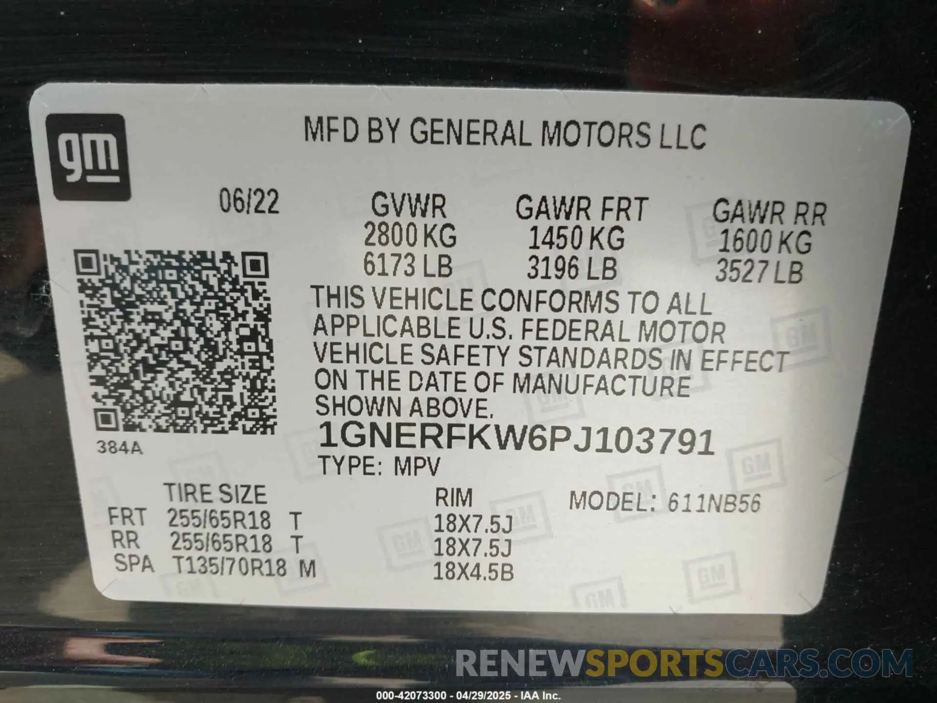 9 fotografías del automóvil dañado 1GNERFKW6PJ103791 CHEVROLET TRAVERSE 2023