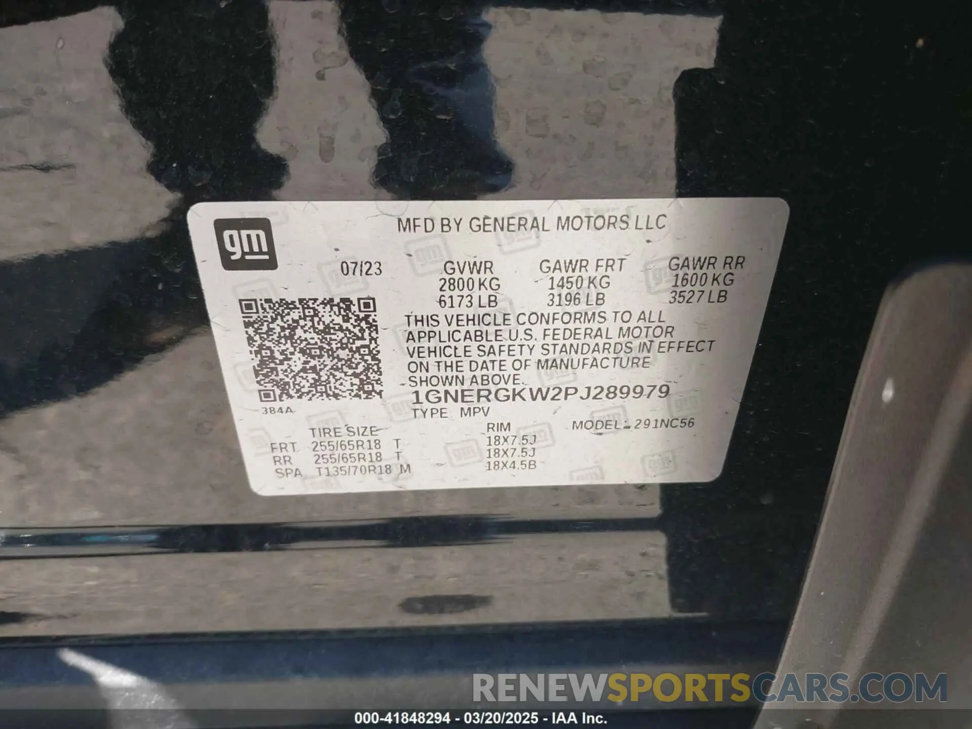 9 fotografías del automóvil dañado 1GNERGKW2PJ289979 CHEVROLET TRAVERSE 2023