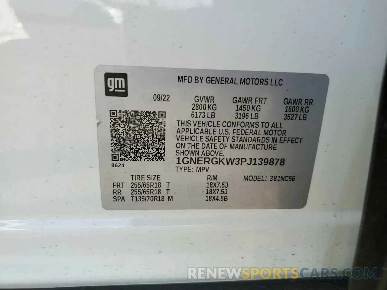 13 fotografías del automóvil dañado 1GNERGKW3PJ139878 CHEVROLET TRAVERSE 2023