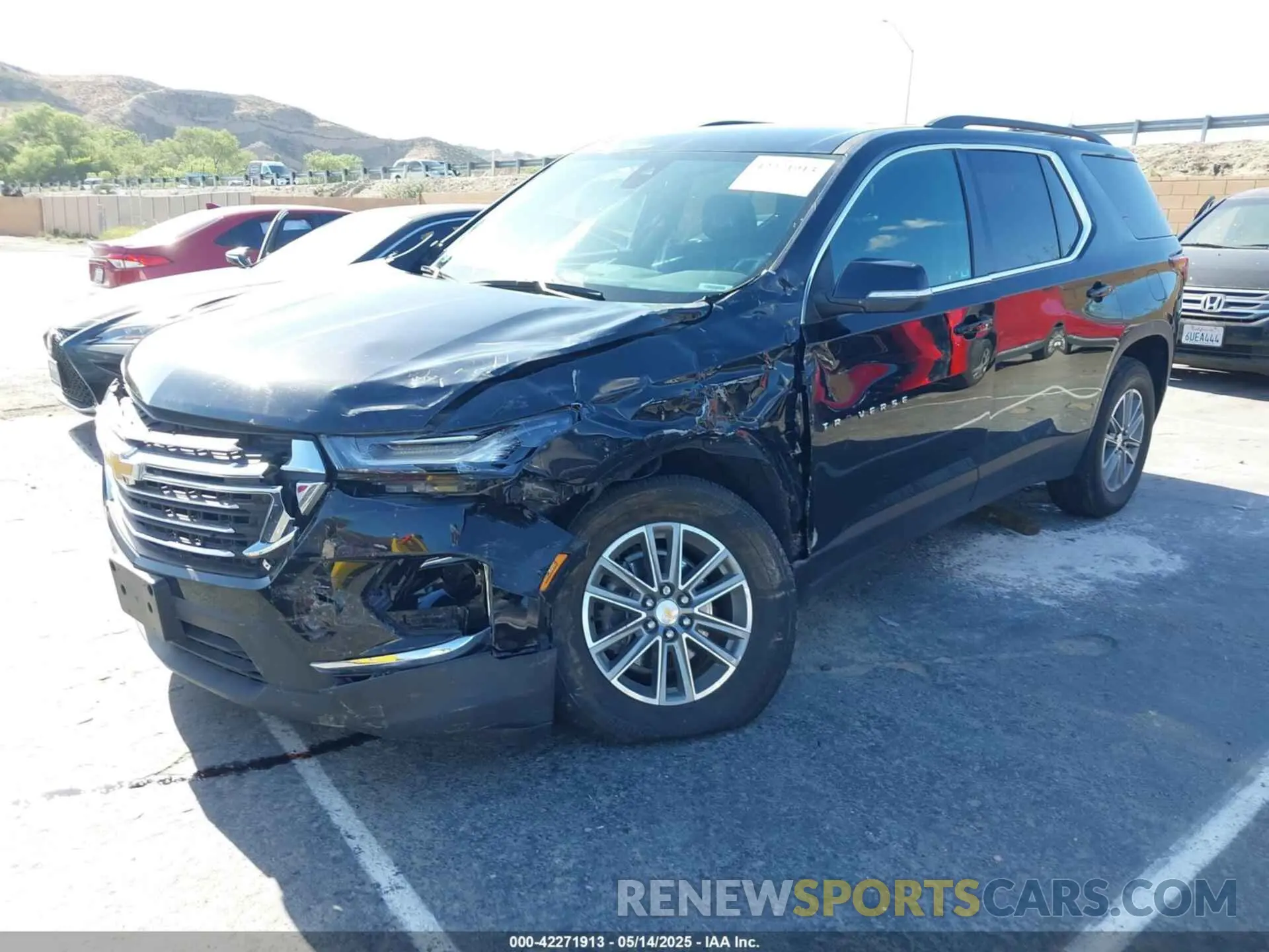 6 fotografías del automóvil dañado 1GNERGKW4PJ317961 CHEVROLET TRAVERSE 2023