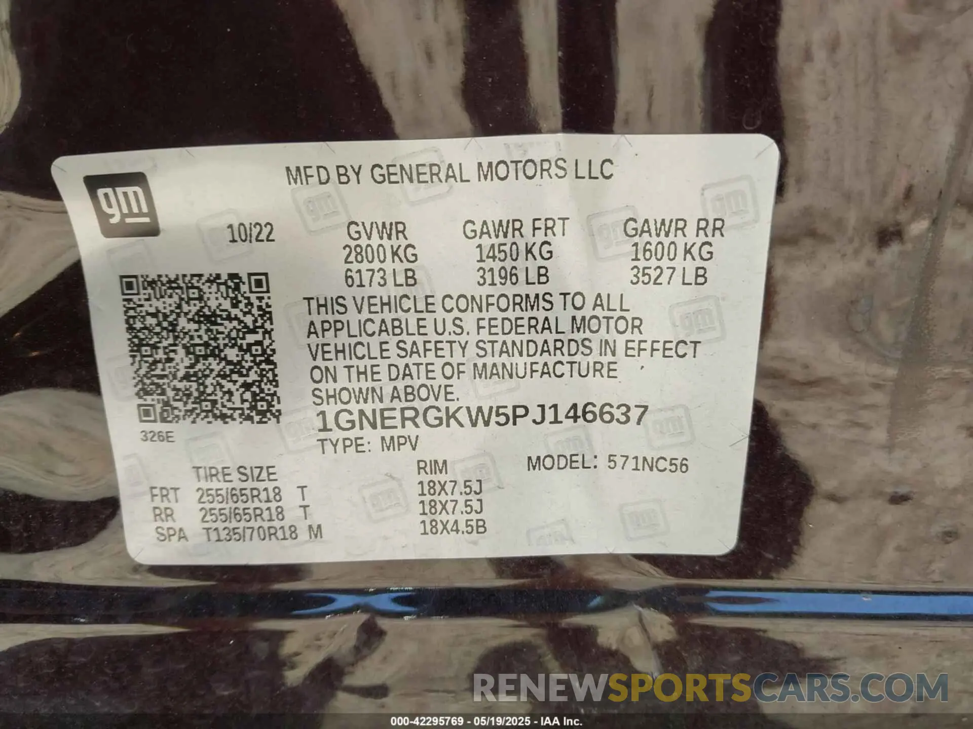 9 fotografías del automóvil dañado 1GNERGKW5PJ146637 CHEVROLET TRAVERSE 2023