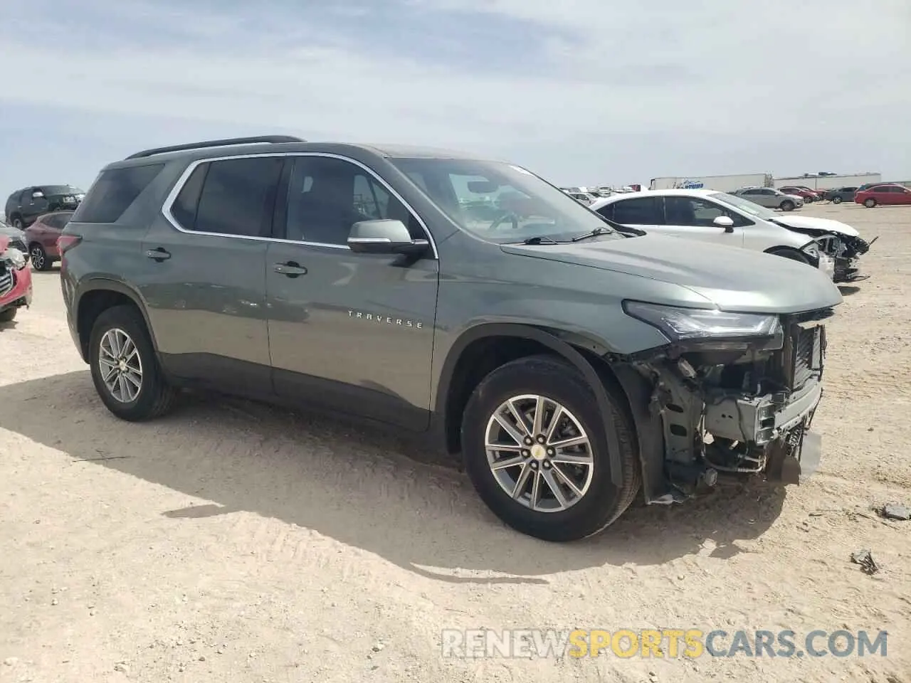 4 fotografías del automóvil dañado 1GNERGKW5PJ223247 CHEVROLET TRAVERSE 2023