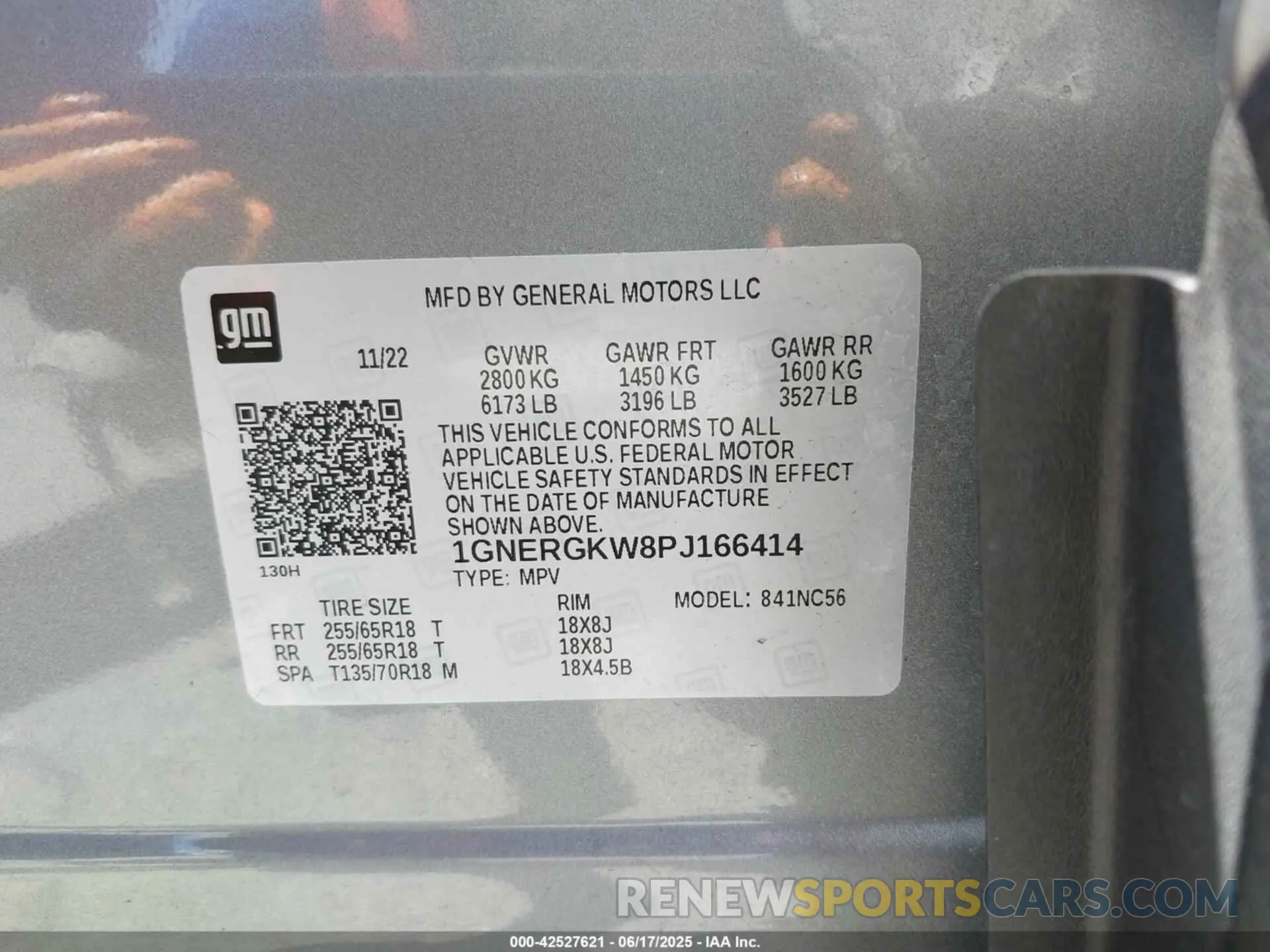 9 fotografías del automóvil dañado 1GNERGKW8PJ166414 CHEVROLET TRAVERSE 2023