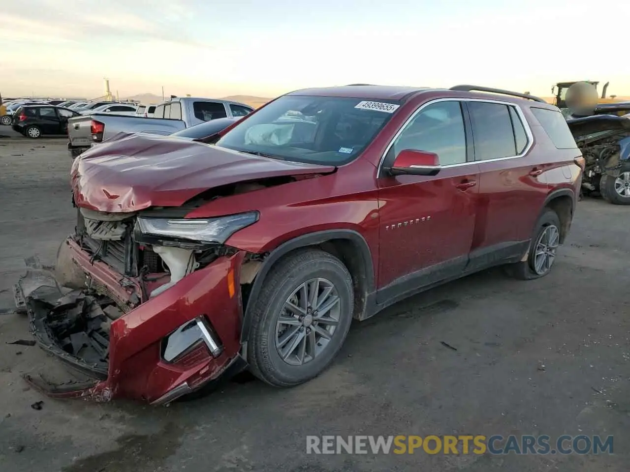 1 fotografías del automóvil dañado 1GNERGKWXPJ117344 CHEVROLET TRAVERSE 2023