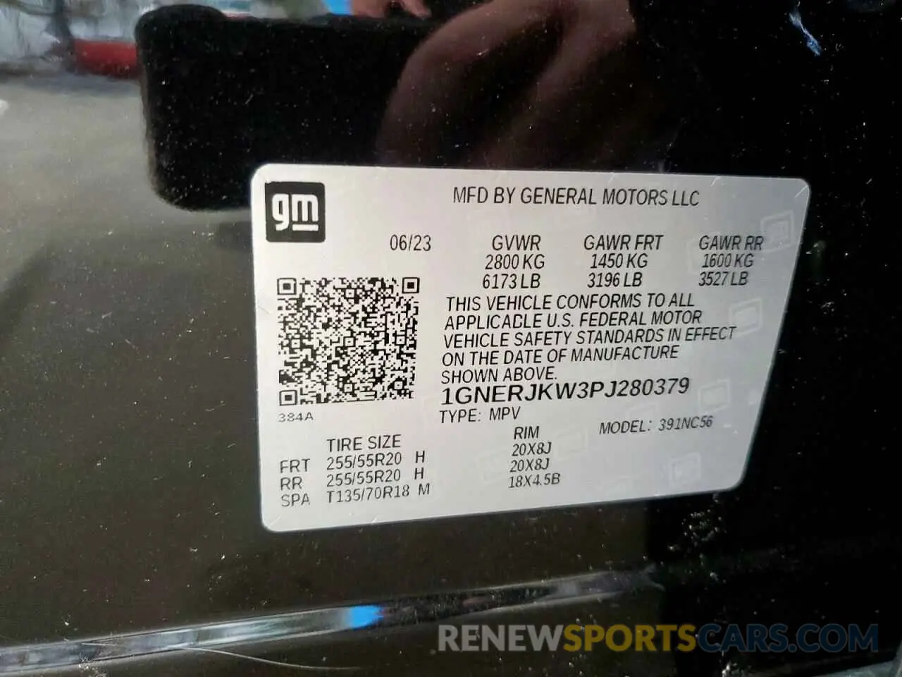 14 fotografías del automóvil dañado 1GNERJKW3PJ280379 CHEVROLET TRAVERSE 2023