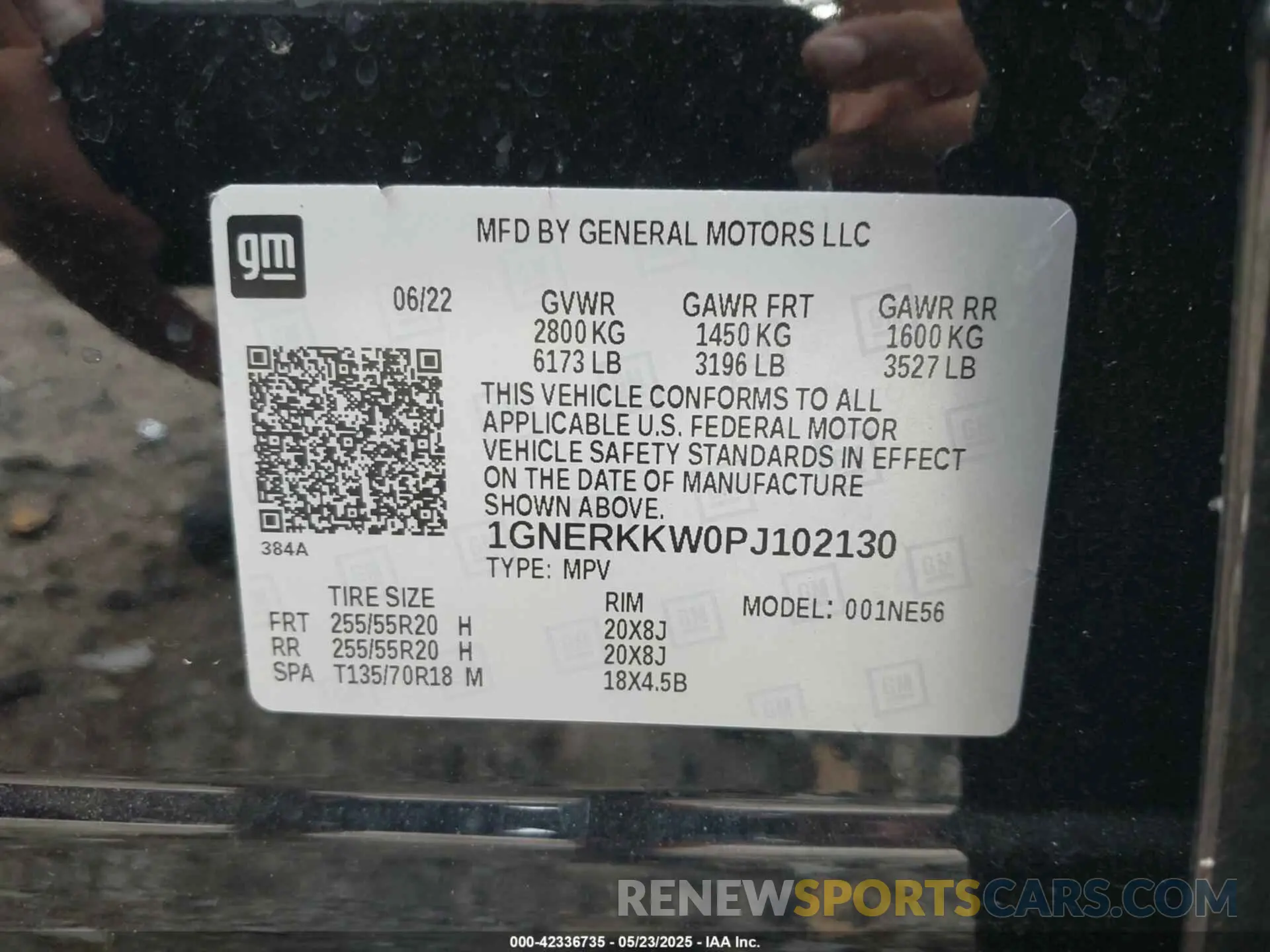 9 fotografías del automóvil dañado 1GNERKKW0PJ102130 CHEVROLET TRAVERSE 2023
