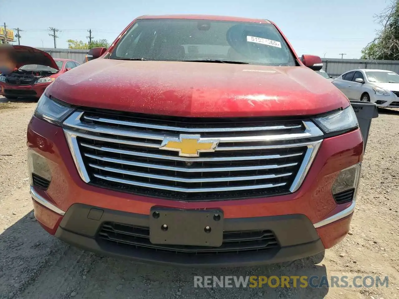 5 fotografías del automóvil dañado 1GNERKKW0PJ340530 CHEVROLET TRAVERSE 2023