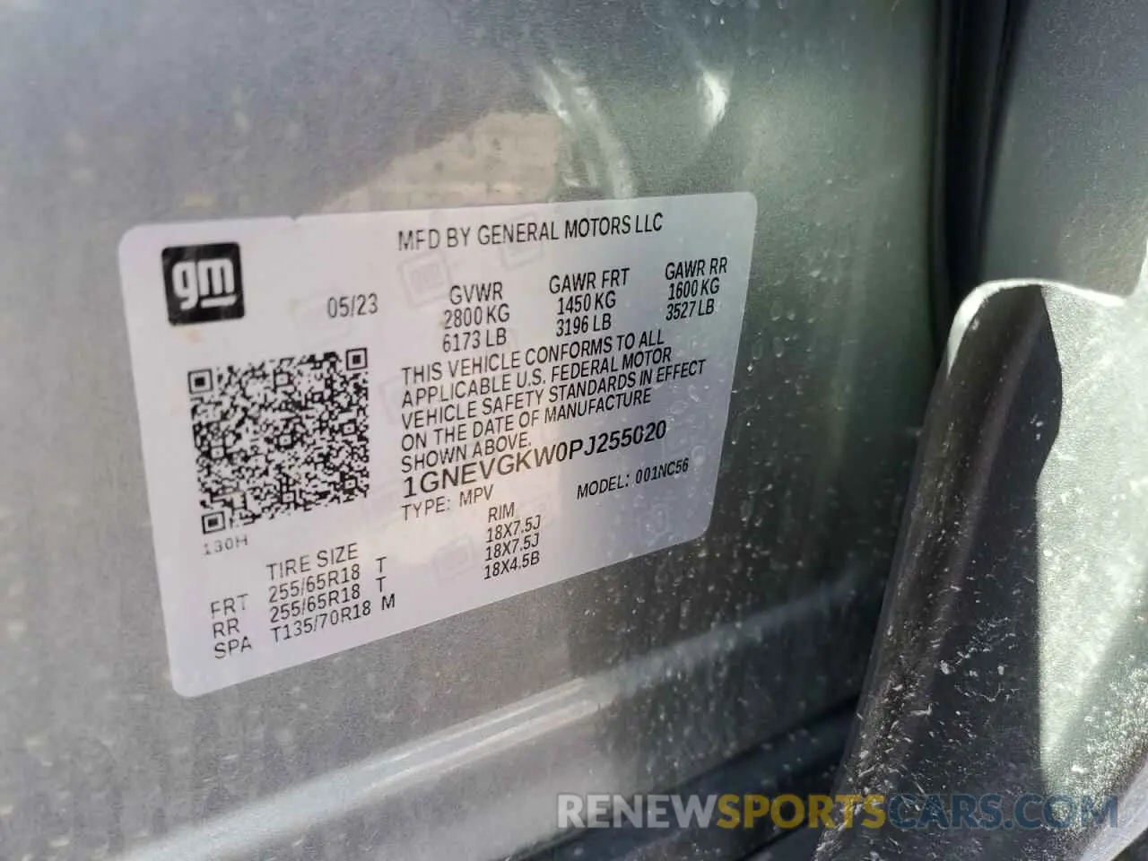 14 fotografías del automóvil dañado 1GNEVGKW0PJ255020 CHEVROLET TRAVERSE 2023