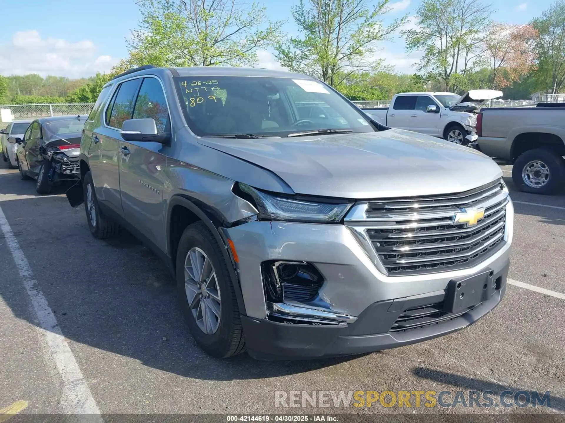 1 fotografías del automóvil dañado 1GNEVGKW3PJ336948 CHEVROLET TRAVERSE 2023