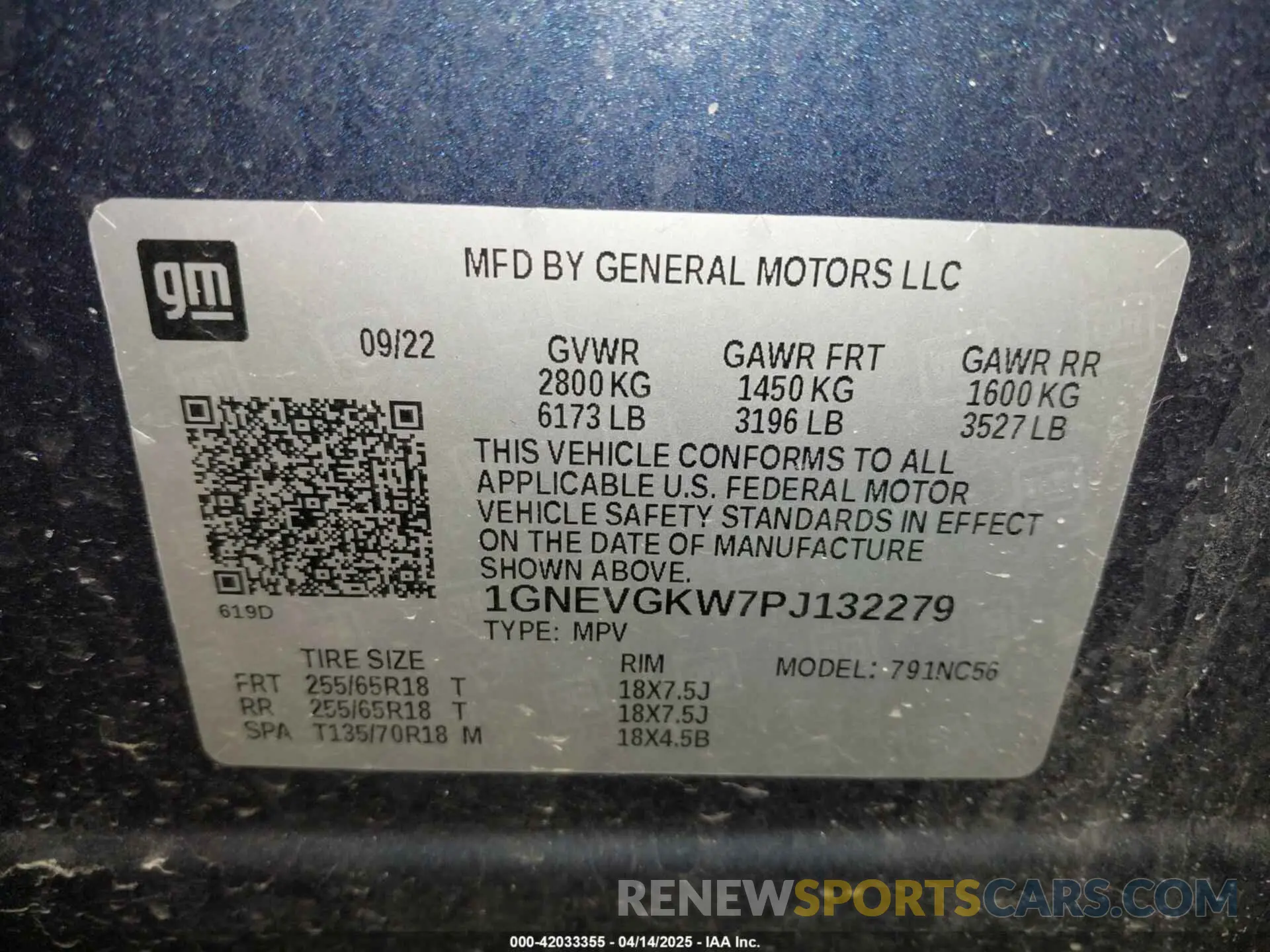 9 fotografías del automóvil dañado 1GNEVGKW7PJ132279 CHEVROLET TRAVERSE 2023