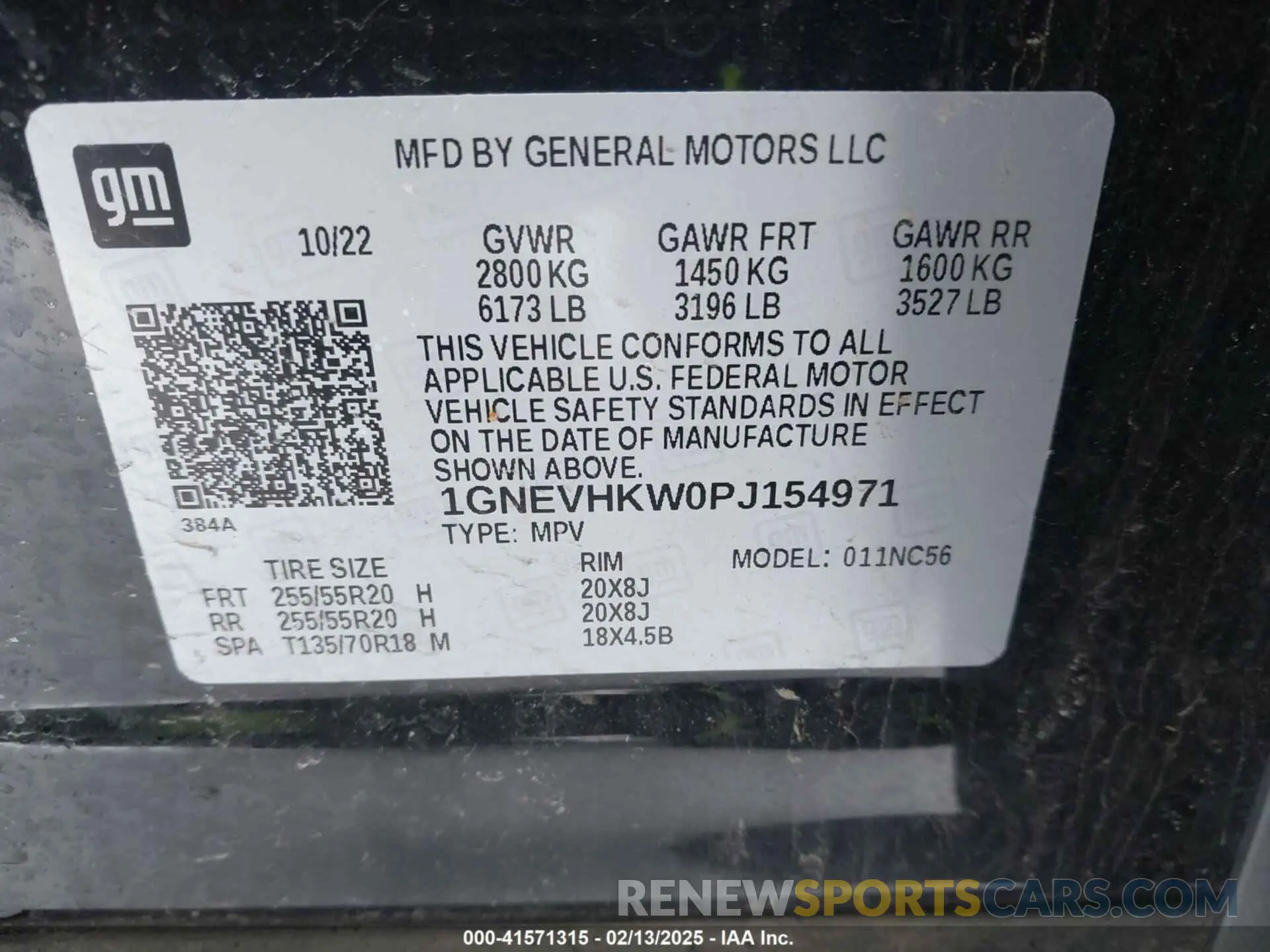 9 fotografías del automóvil dañado 1GNEVHKW0PJ154971 CHEVROLET TRAVERSE 2023