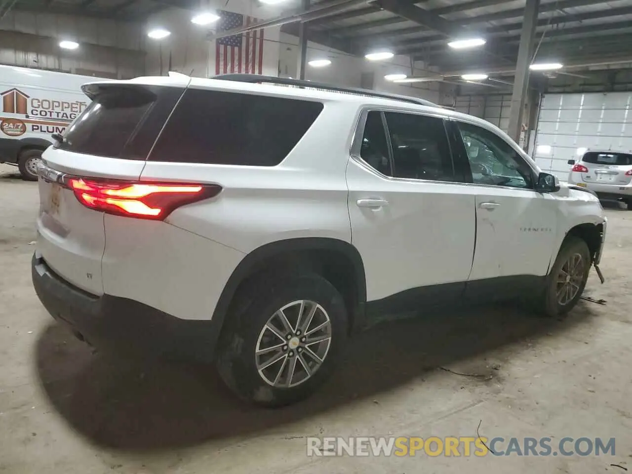 3 fotografías del automóvil dañado 1GNEVHKW0PJ233704 CHEVROLET TRAVERSE 2023