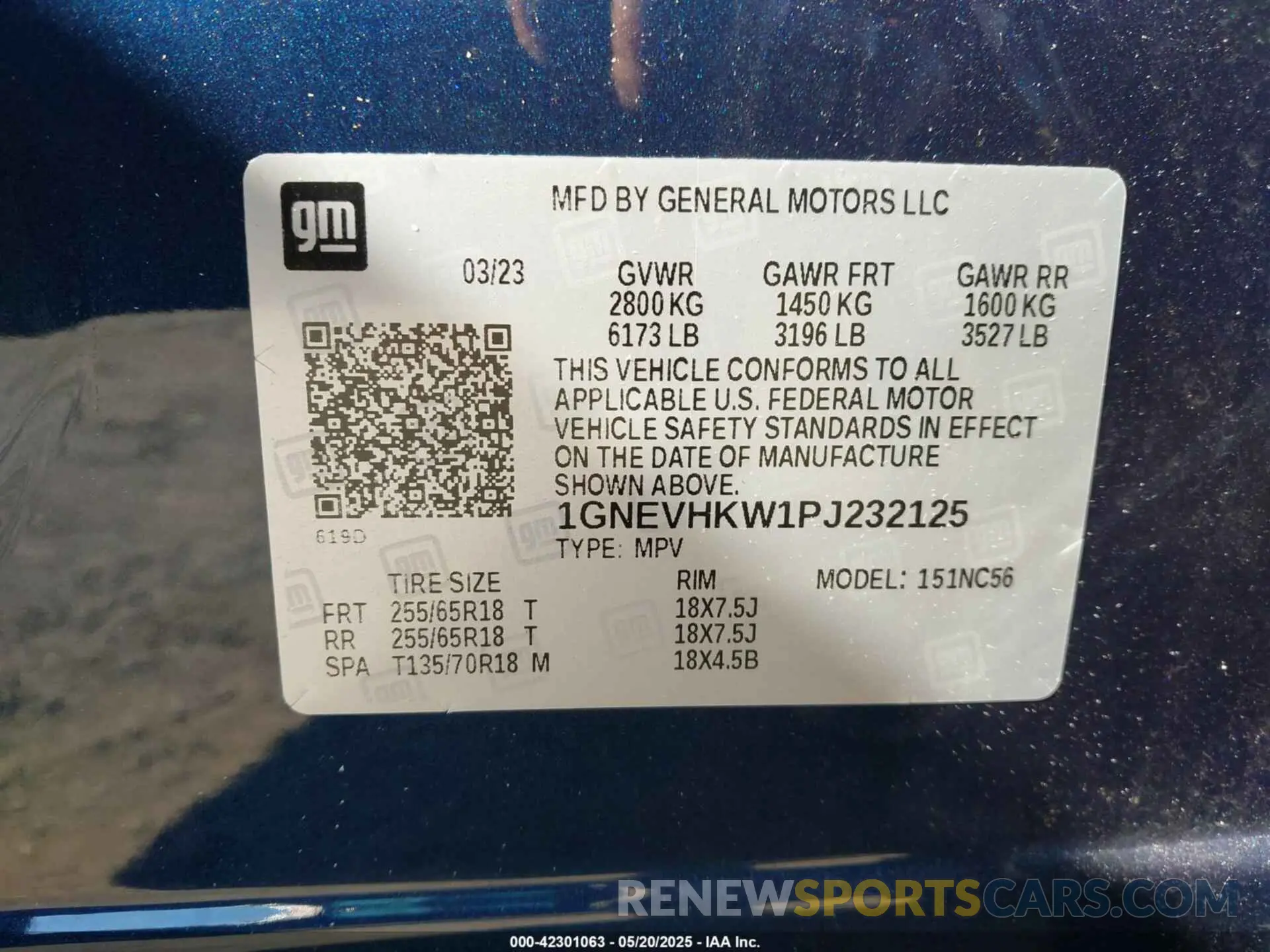9 fotografías del automóvil dañado 1GNEVHKW1PJ232125 CHEVROLET TRAVERSE 2023
