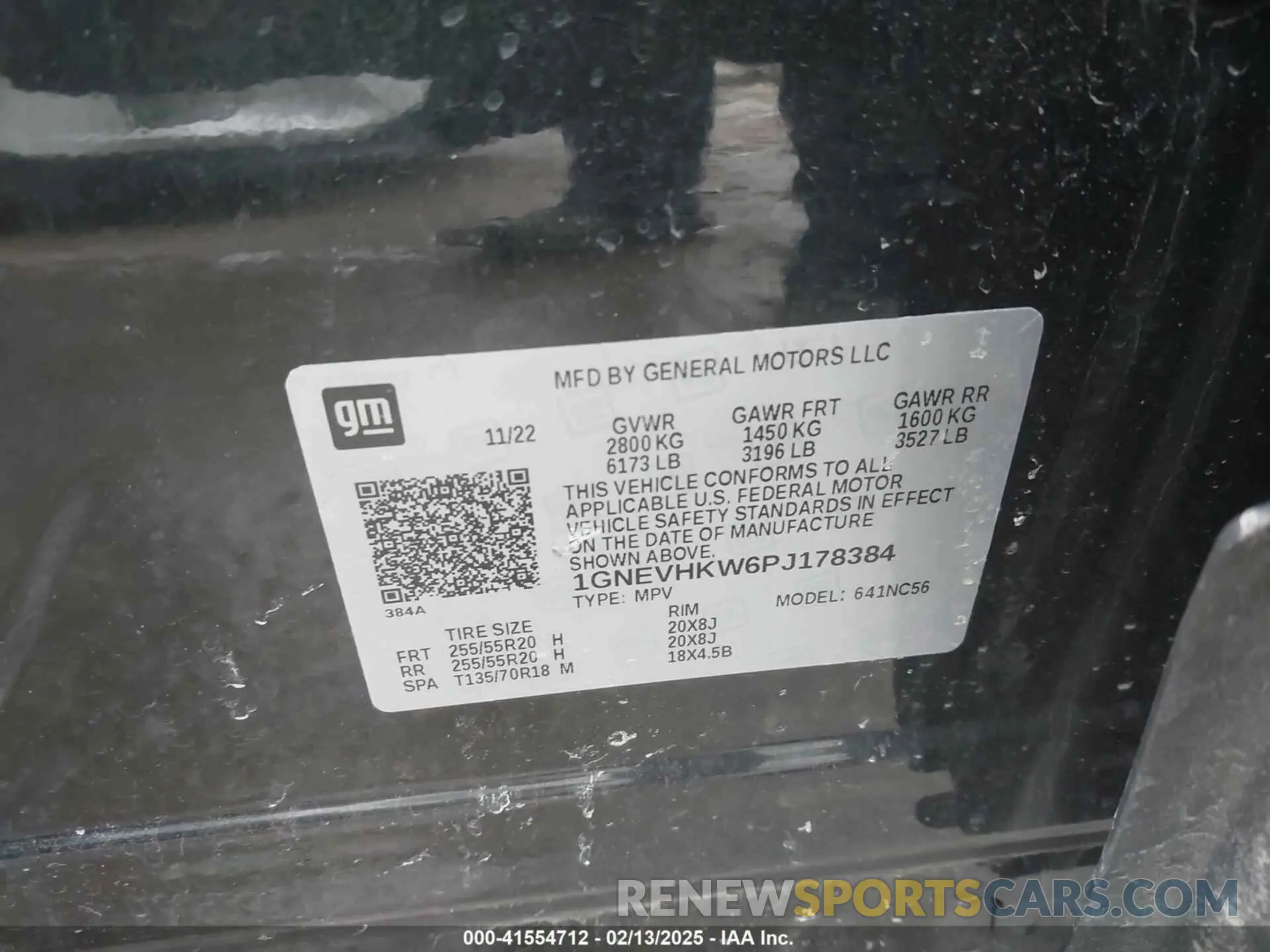 9 fotografías del automóvil dañado 1GNEVHKW6PJ178384 CHEVROLET TRAVERSE 2023