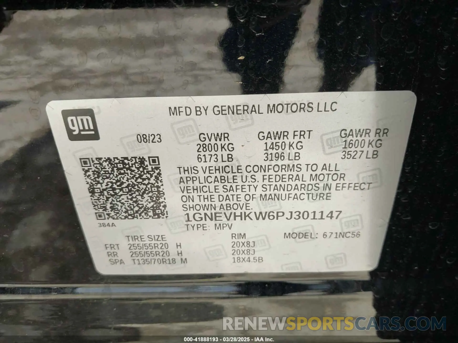 9 fotografías del automóvil dañado 1GNEVHKW6PJ301147 CHEVROLET TRAVERSE 2023