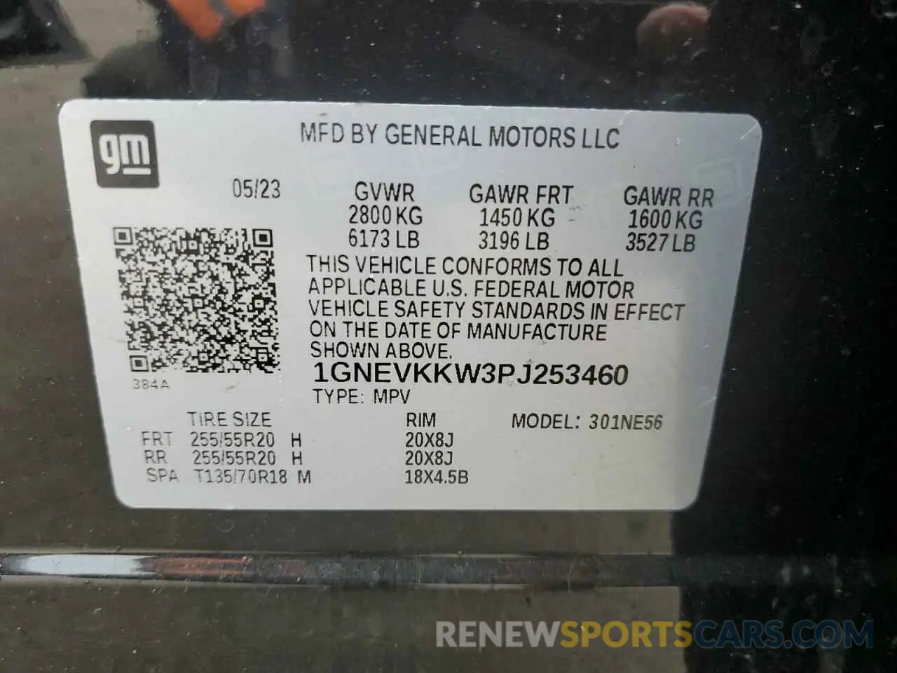 14 fotografías del automóvil dañado 1GNEVKKW3PJ253460 CHEVROLET TRAVERSE 2023