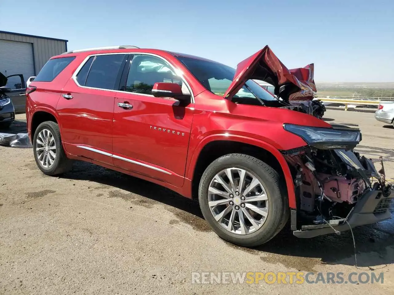 4 fotografías del automóvil dañado 1GNEVKKWXPJ136622 CHEVROLET TRAVERSE 2023