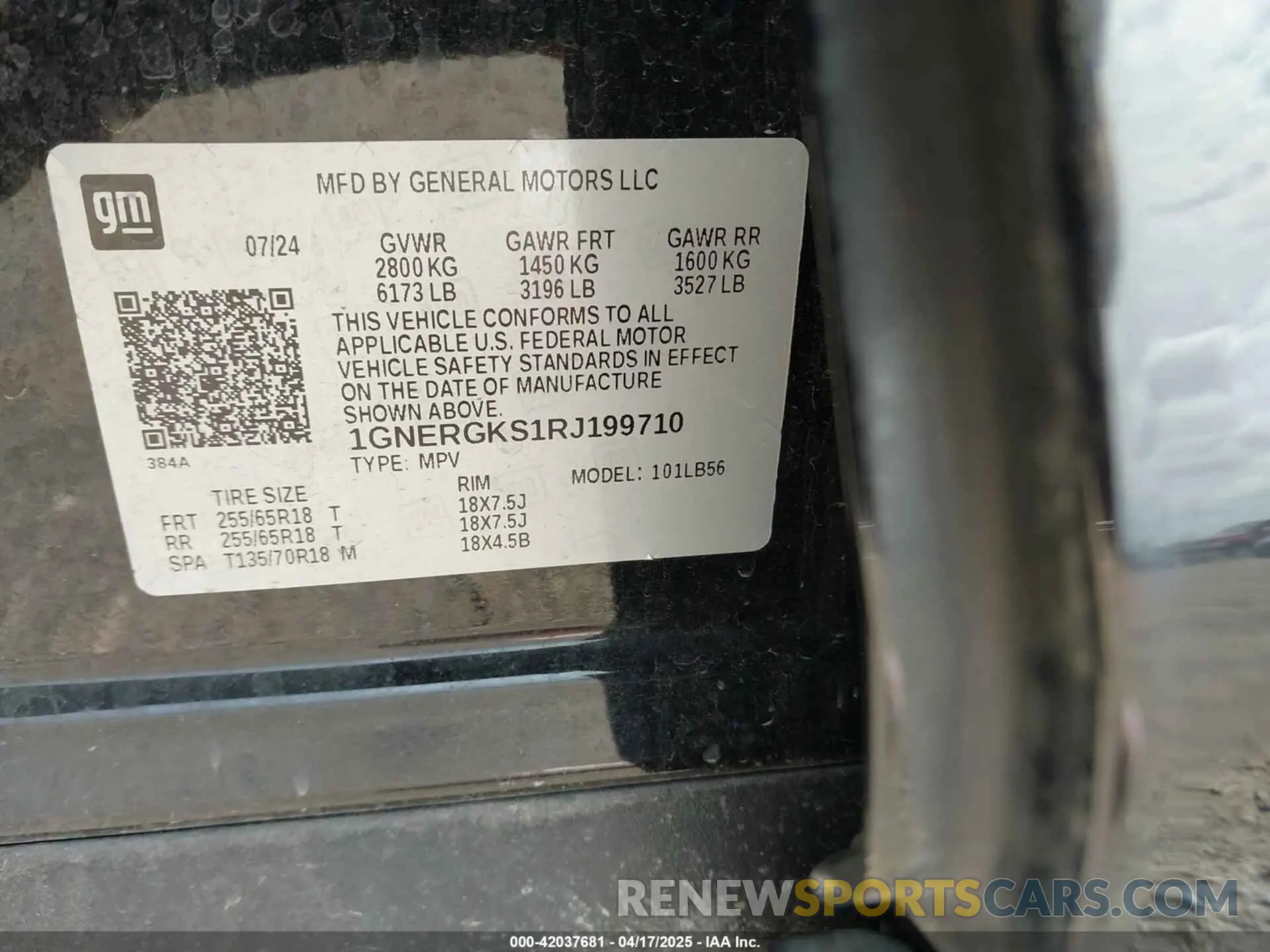 9 fotografías del automóvil dañado 1GNERGKS1RJ199710 CHEVROLET TRAVERSE 2024