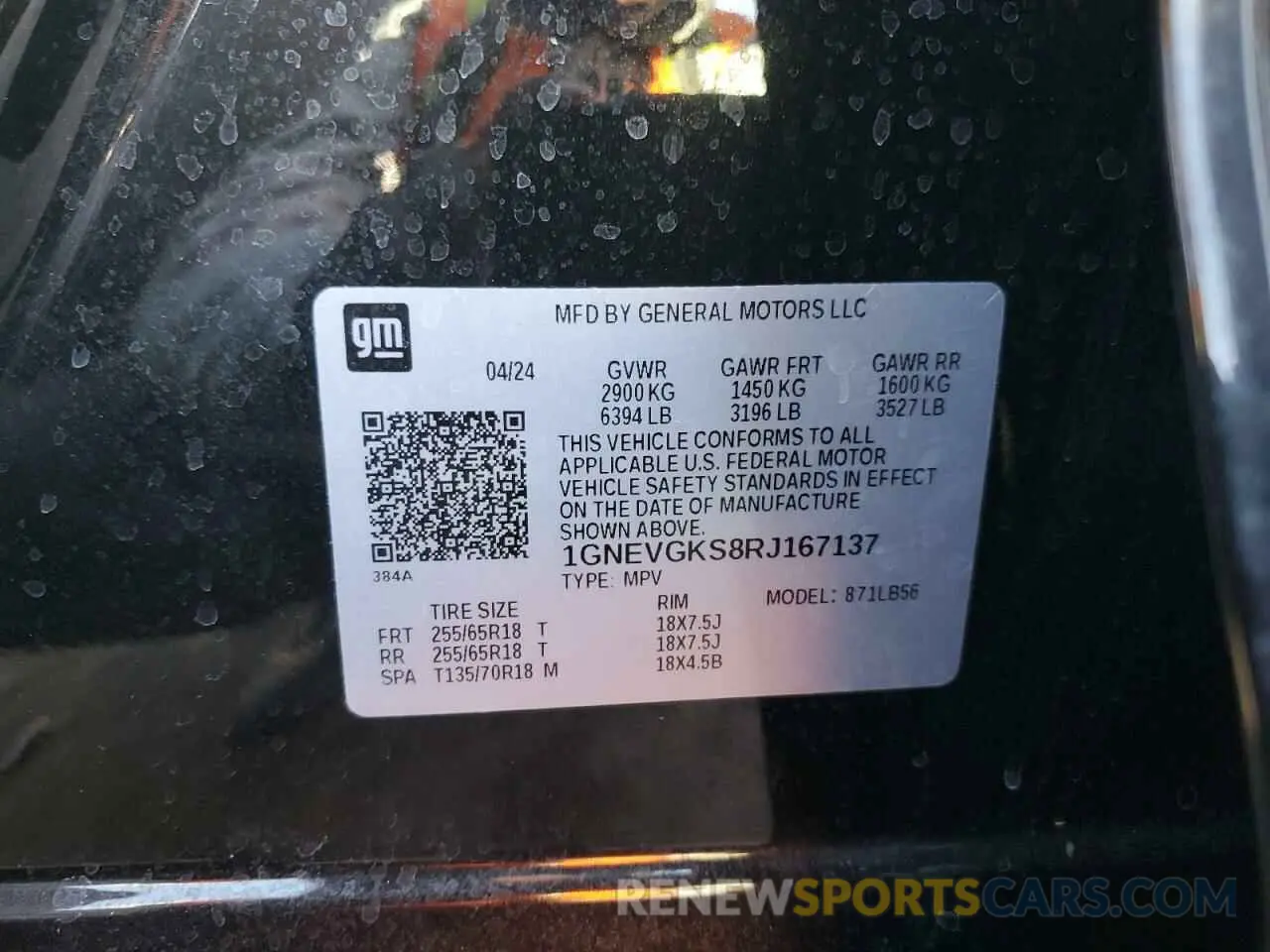 13 fotografías del automóvil dañado 1GNEVGKS8RJ167137 CHEVROLET TRAVERSE 2024
