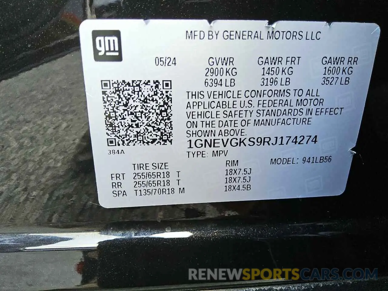 13 fotografías del automóvil dañado 1GNEVGKS9RJ174274 CHEVROLET TRAVERSE 2024