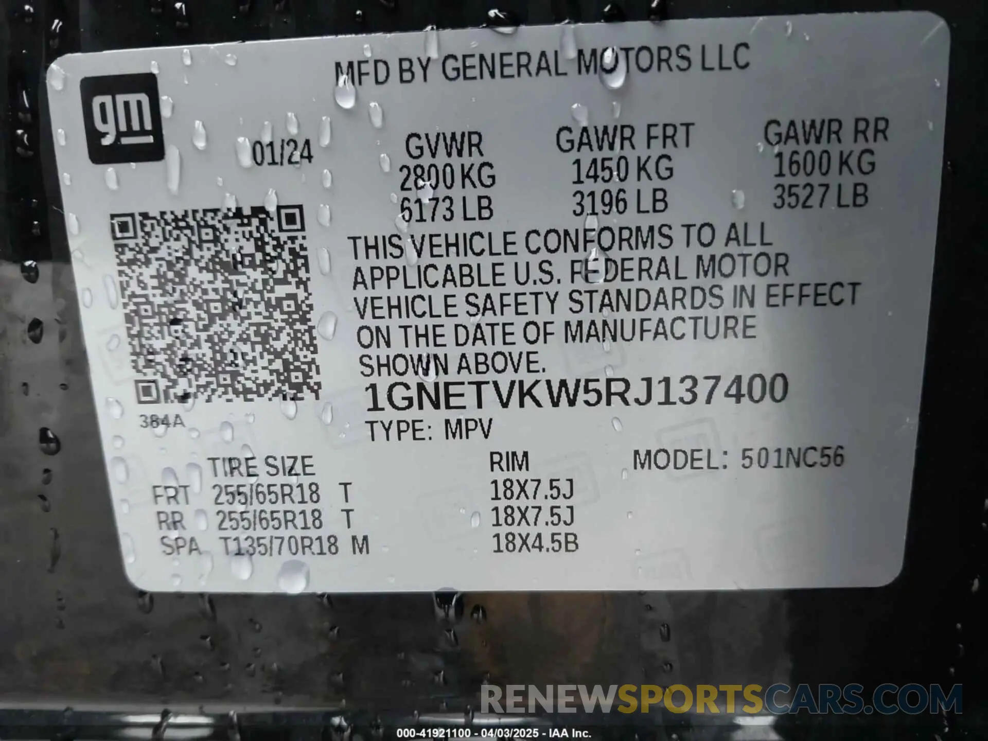 9 fotografías del automóvil dañado 1GNETVKW5RJ137400 CHEVROLET TRAVERSE LIMITED 2024