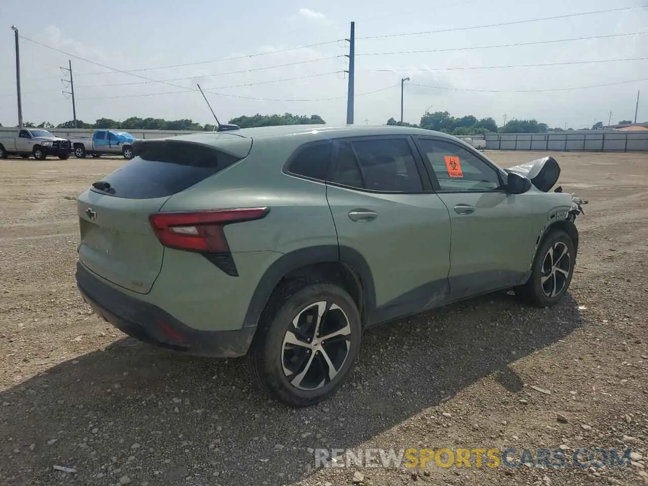 3 fotografías del automóvil dañado KL77LGE21RC141287 CHEVROLET TRAX 1RS 2024