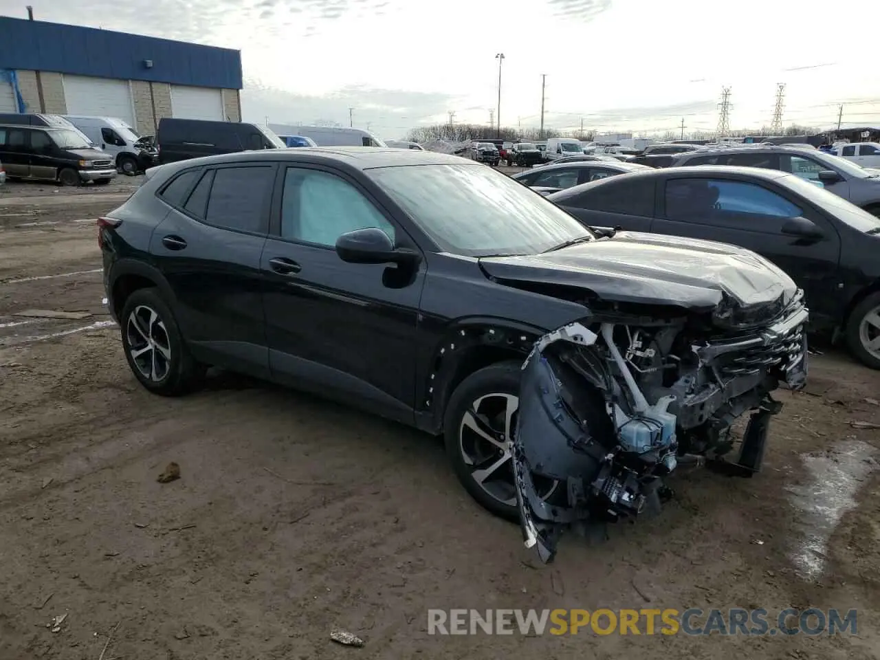 3 fotografías del automóvil dañado KL77LGE22RC044213 CHEVROLET TRAX 1RS 2024