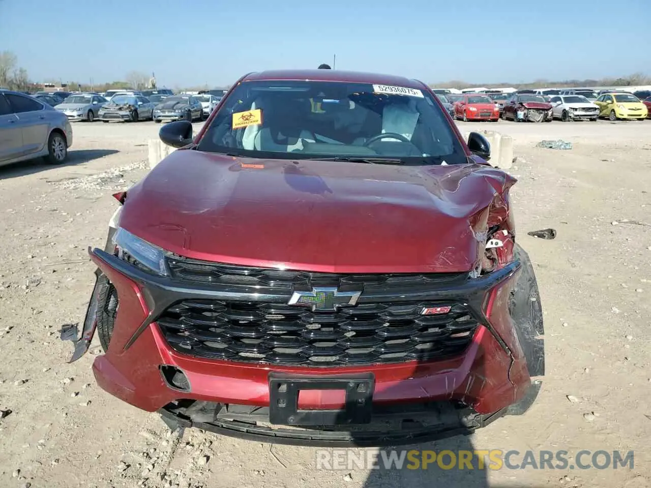 5 fotografías del automóvil dañado KL77LGE27RC026340 CHEVROLET TRAX 1RS 2024
