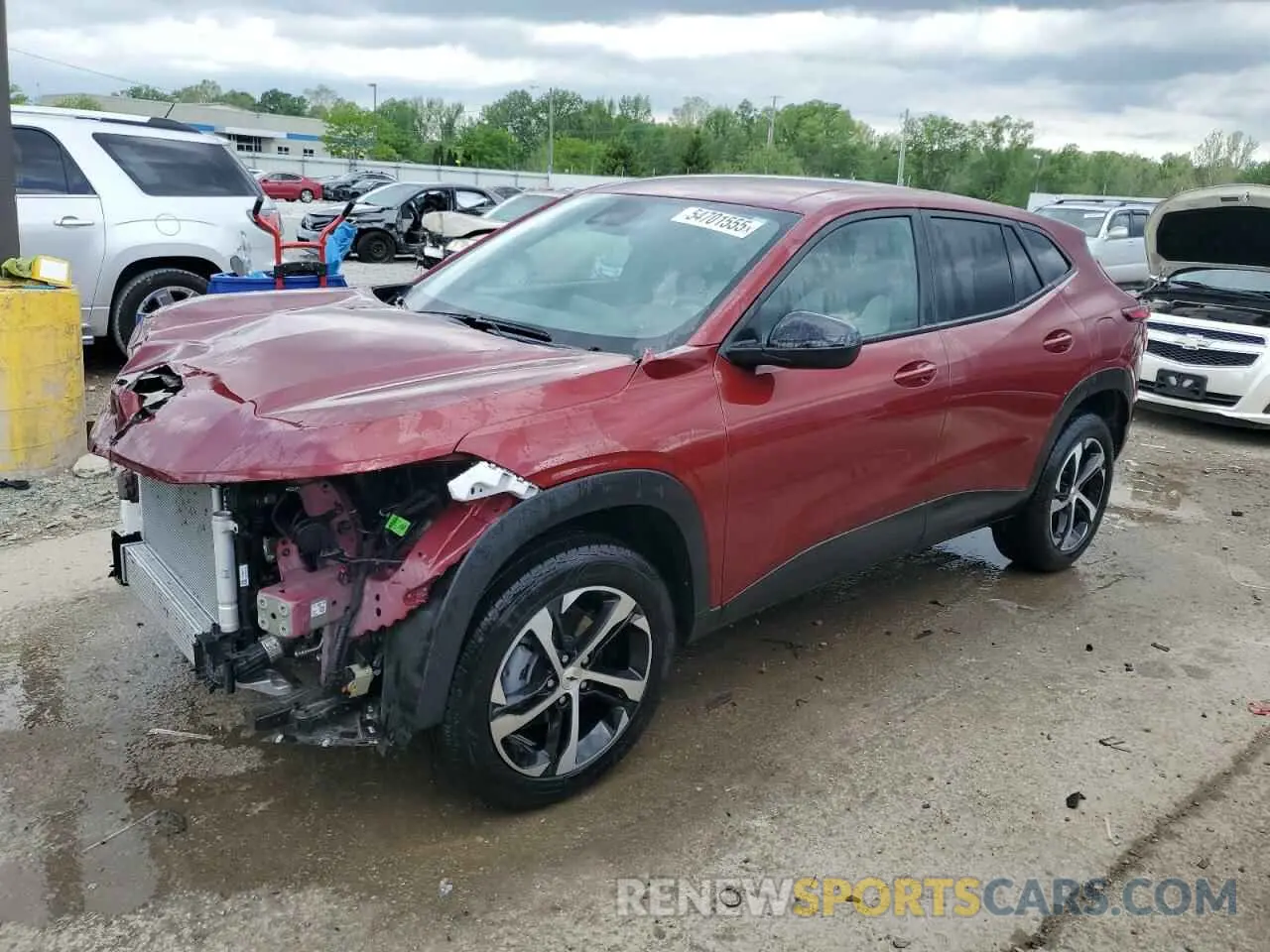 1 fotografías del automóvil dañado KL77LGE29RC174604 CHEVROLET TRAX 1RS 2024
