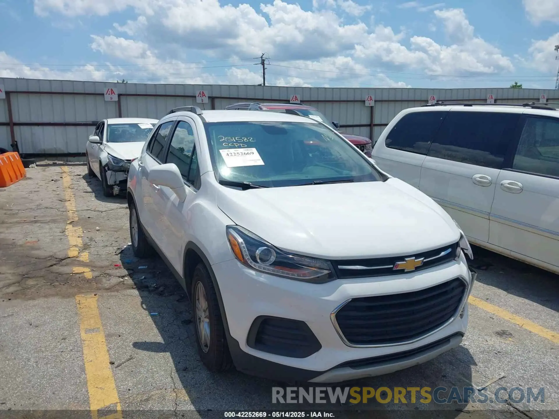 1 fotografías del automóvil dañado 3GNCJLSB3KL309534 CHEVROLET TRAX 2019