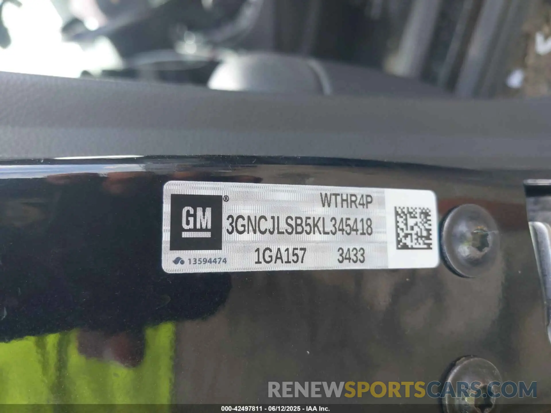 9 fotografías del automóvil dañado 3GNCJLSB5KL345418 CHEVROLET TRAX 2019