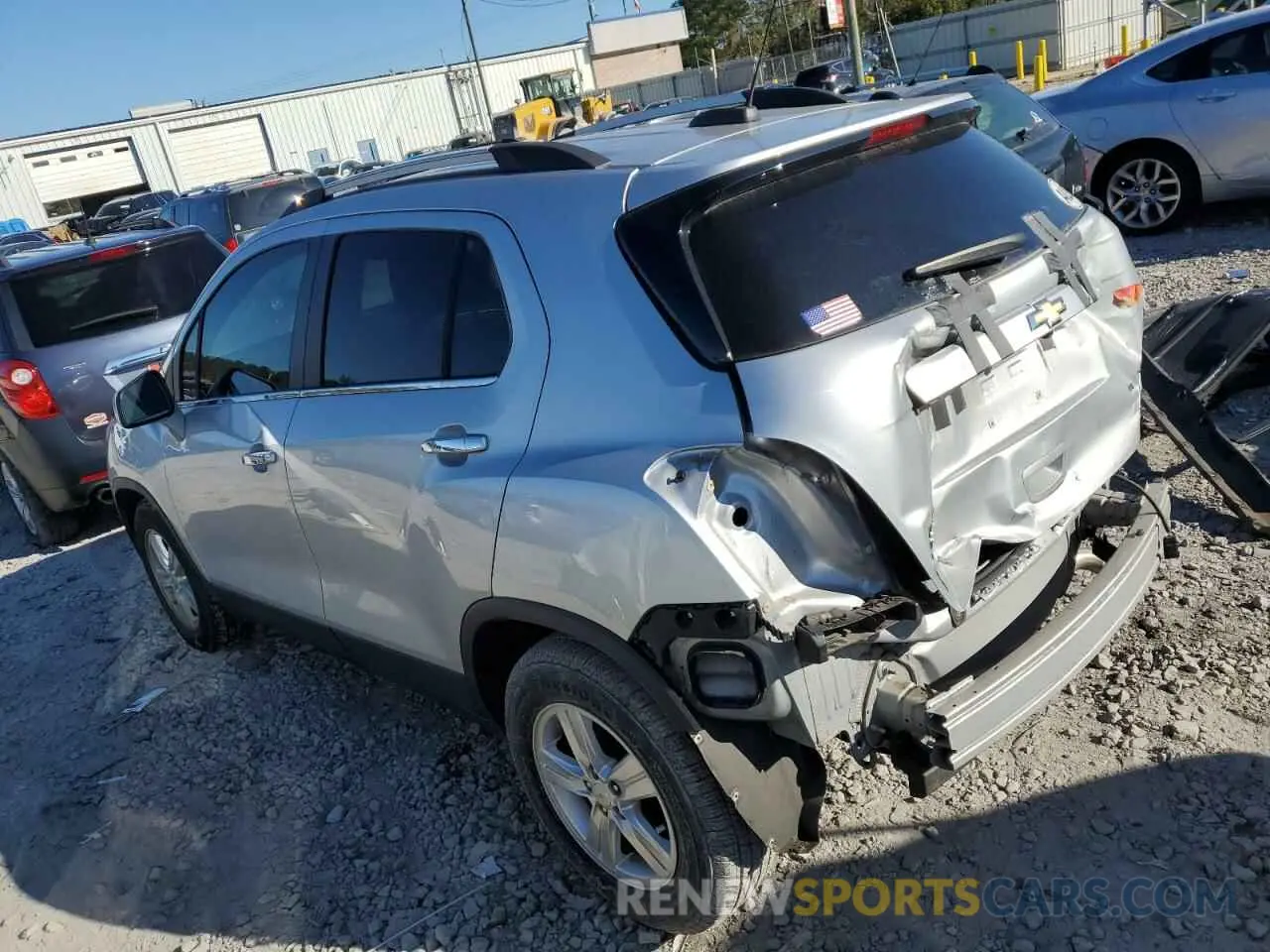 2 fotografías del automóvil dañado KL7CJLSB1KB841355 CHEVROLET TRAX 2019